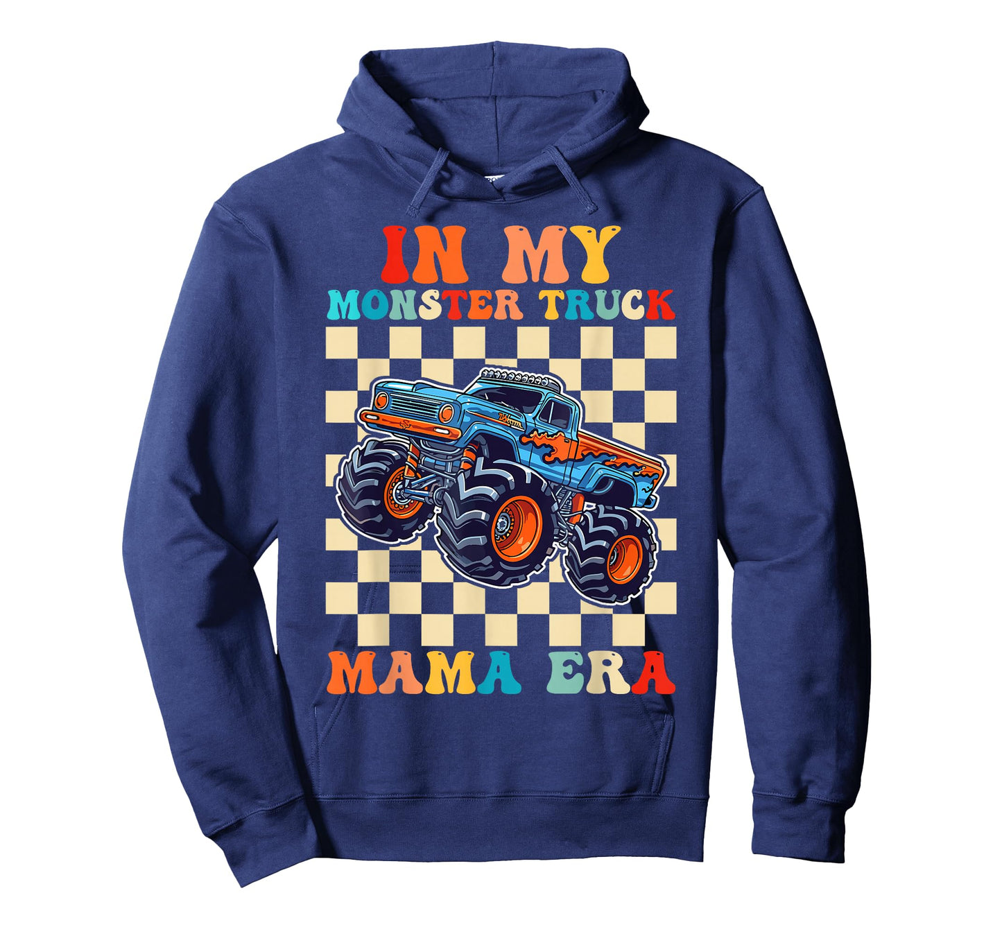 Groovy in My Monster Truck Mama Era Monster Truck Mom T-Shirt