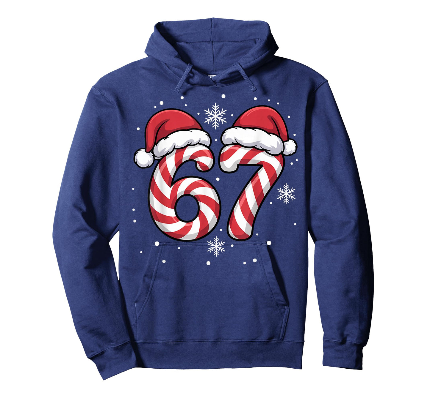 Viral 67 Candy Canes Santa Holiday Kids Humor T-Shirt