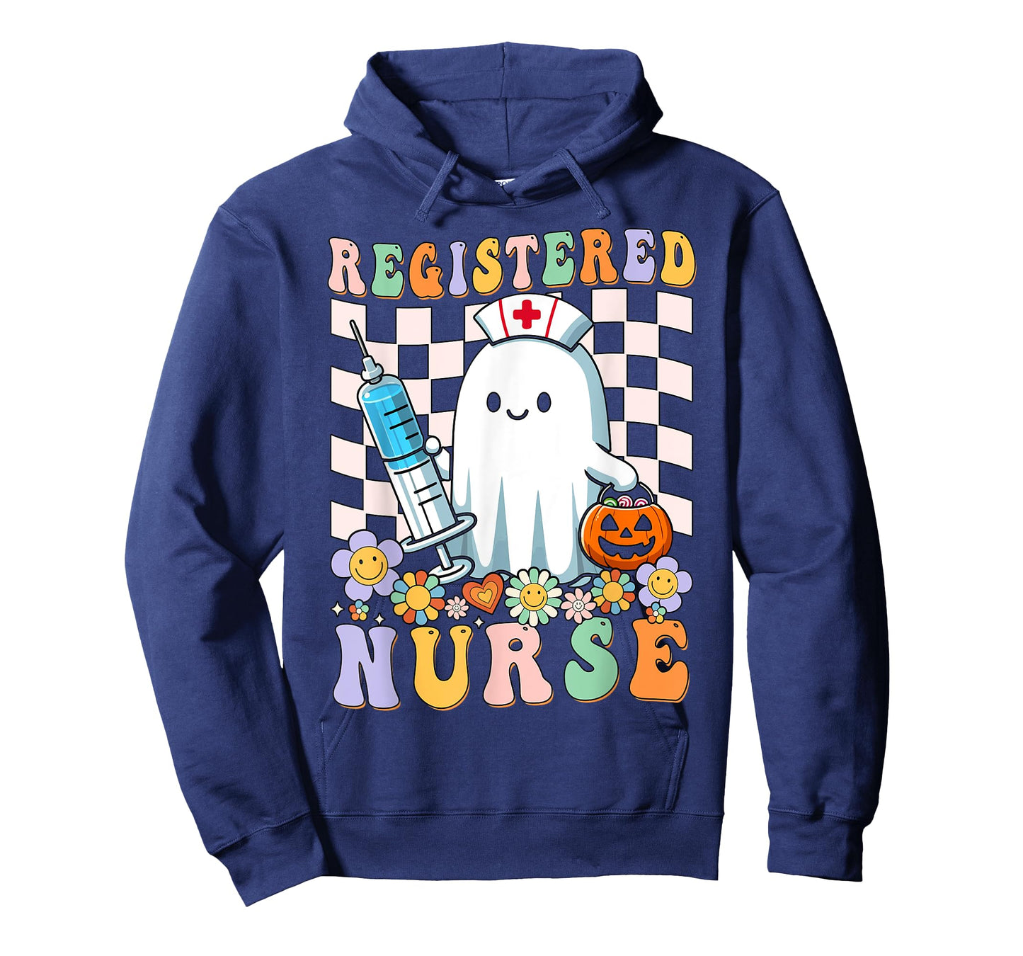 Registered Nurse Ghost RN Halloween Costume Stethoscope T-Shirt