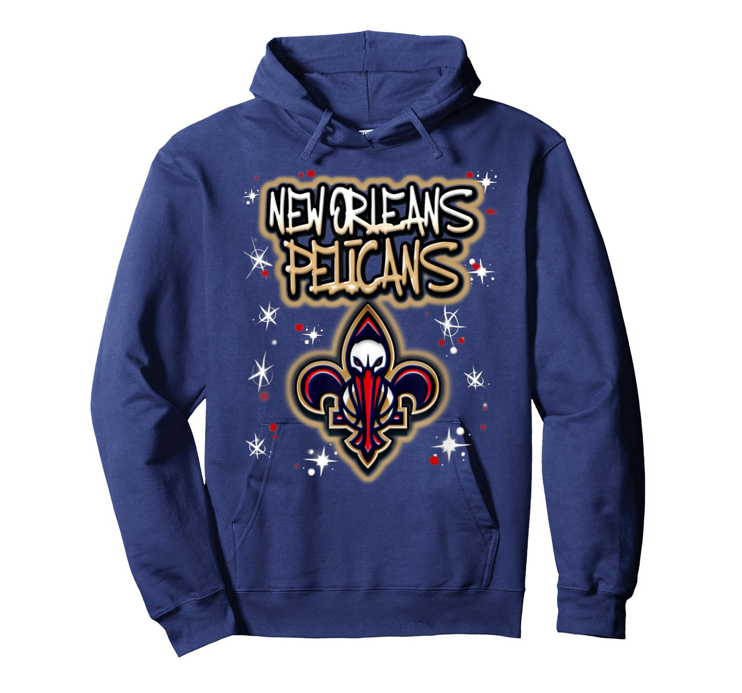 NBA New Orleans Pelicans Airbrush Logo T-Shirt