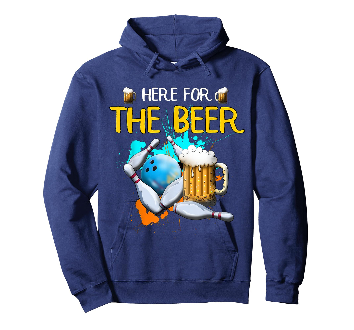 Bowling Here For The Beer Bowling Ball Strike Beer Beer T-Shirt