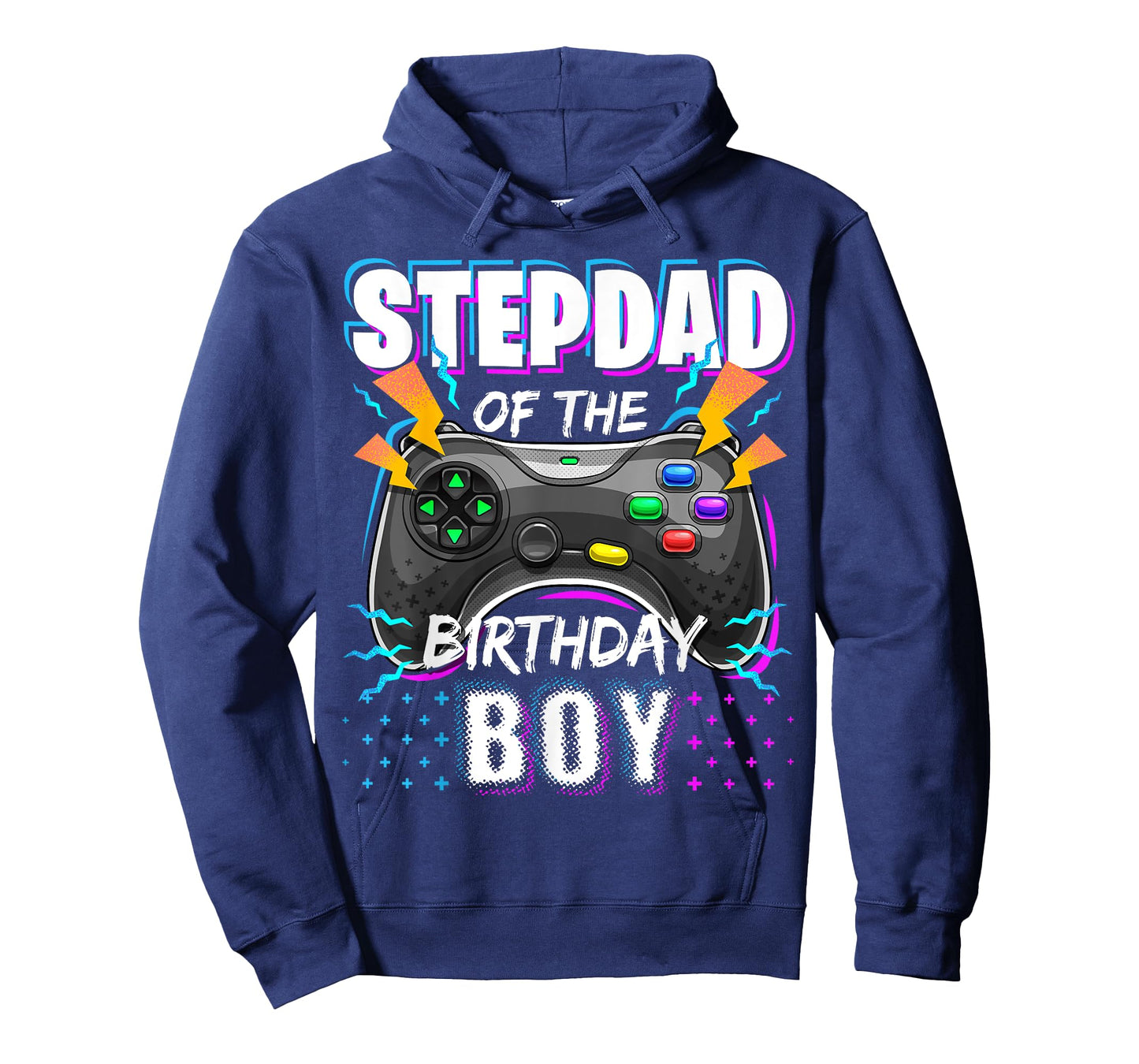 Stepdad of the Birthday Boy Matching Family Video Game Party T-Shirt