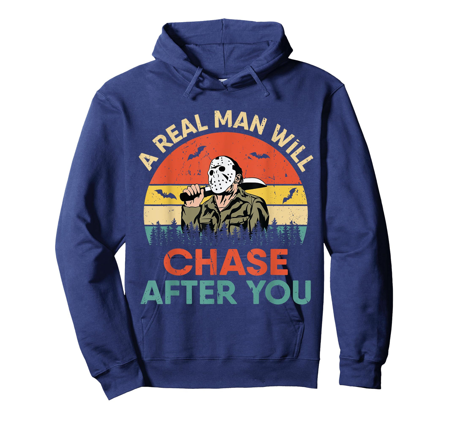 Vintage Real Man Will Chase After You Halloween Character T-Shirt