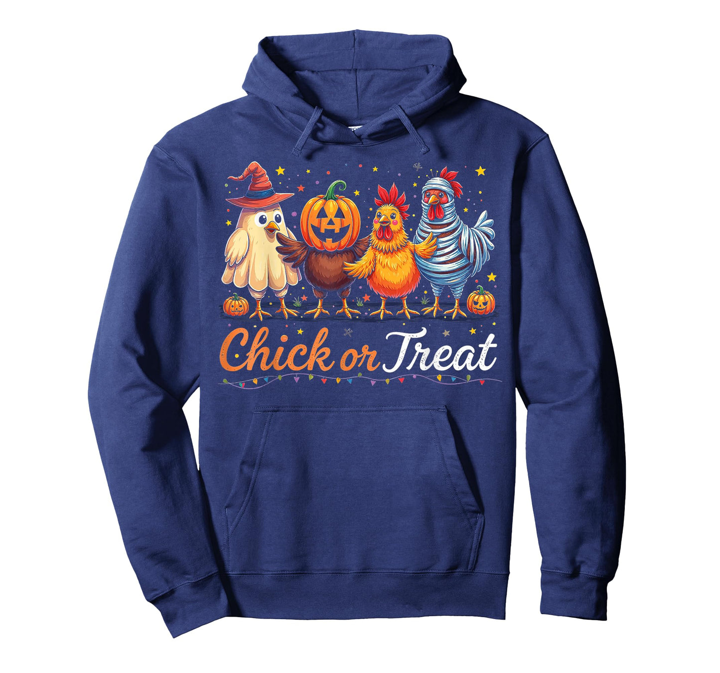 Funny Chick or Treat Halloween Witch Spooky Chicken Costume T-Shirt