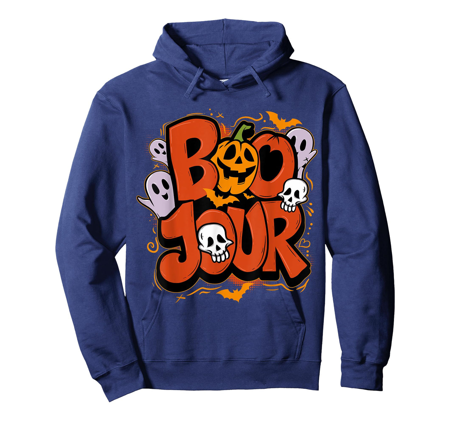 Boo Jour Ghost Halloween Celebrating Funny Groovy T-Shirt