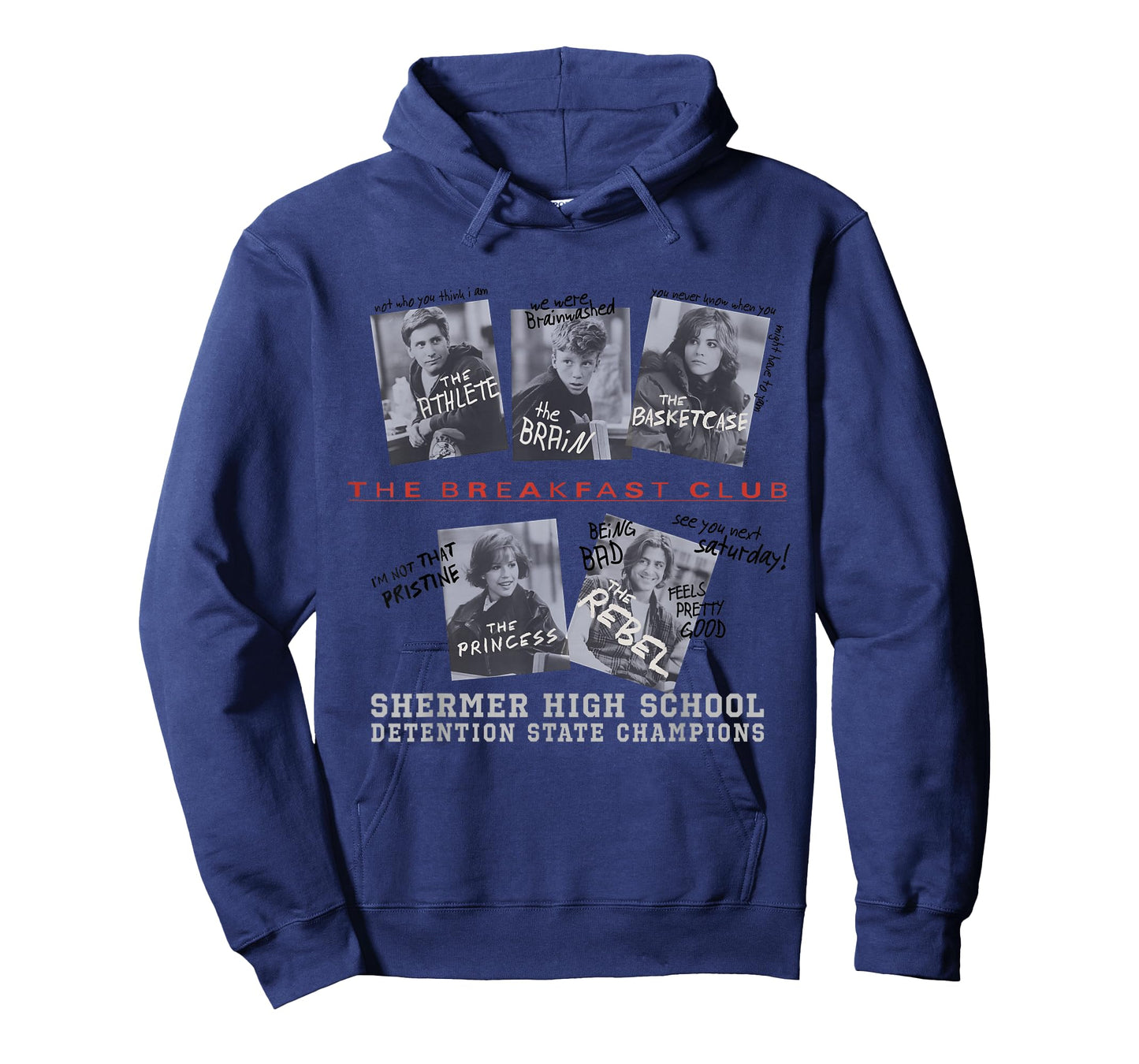 The Breakfast Club Detention Champions Front & Back T-Shirt