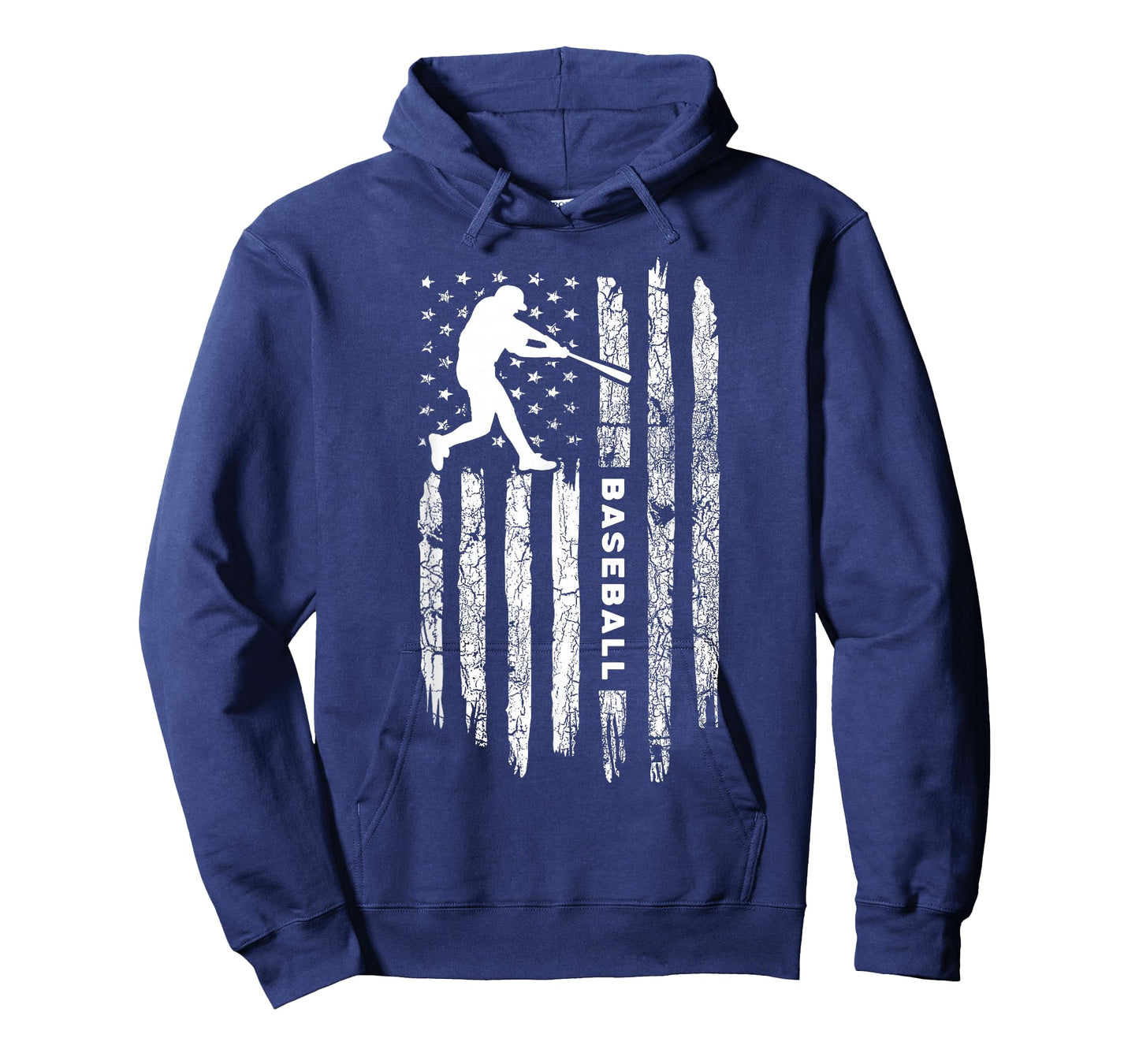 American Flag Baseball Apparel - Vintage Baseball T-Shirt