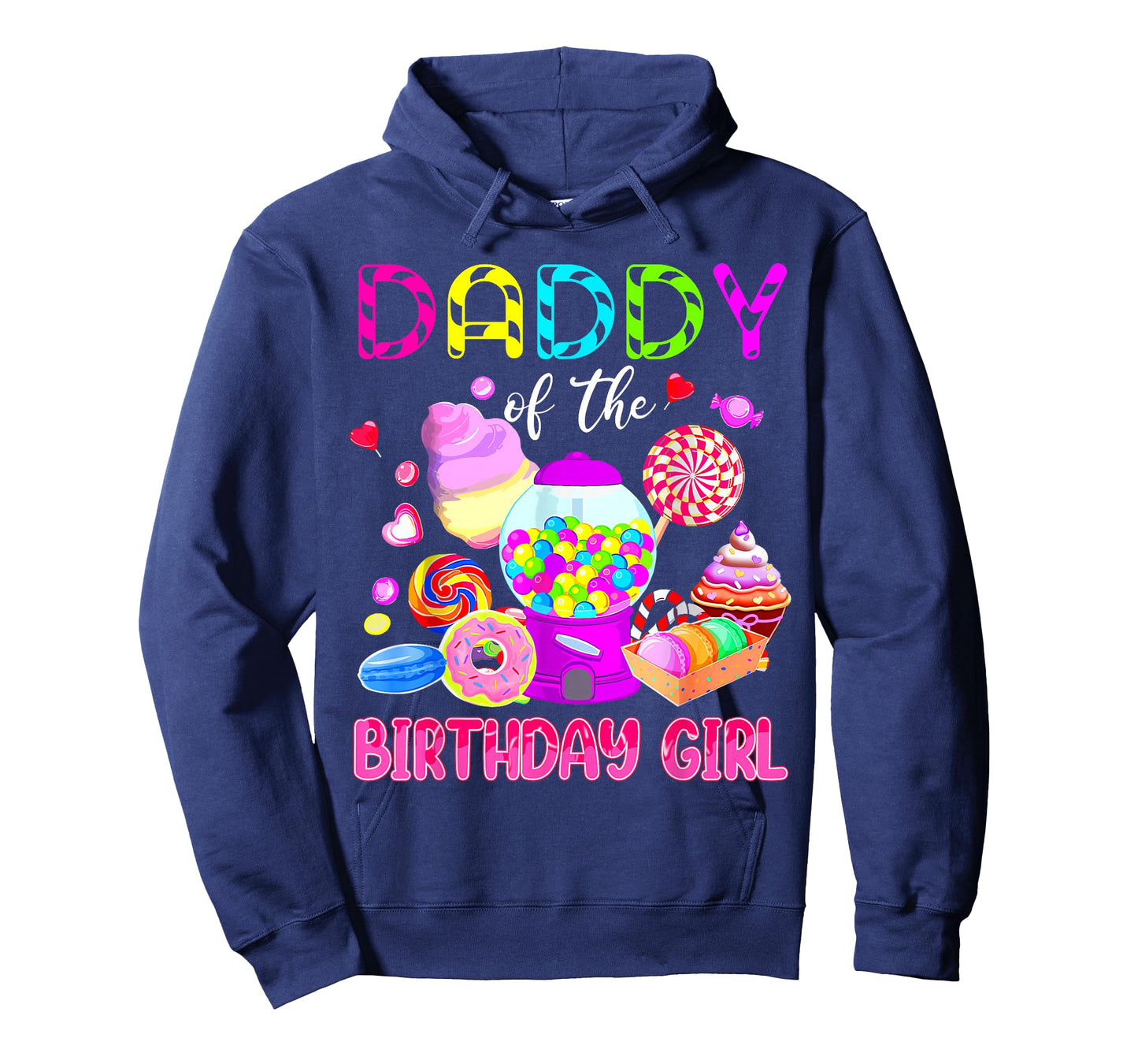Kids Daddy Of The Birthday Girl Candy Birthday Party T-Shirt