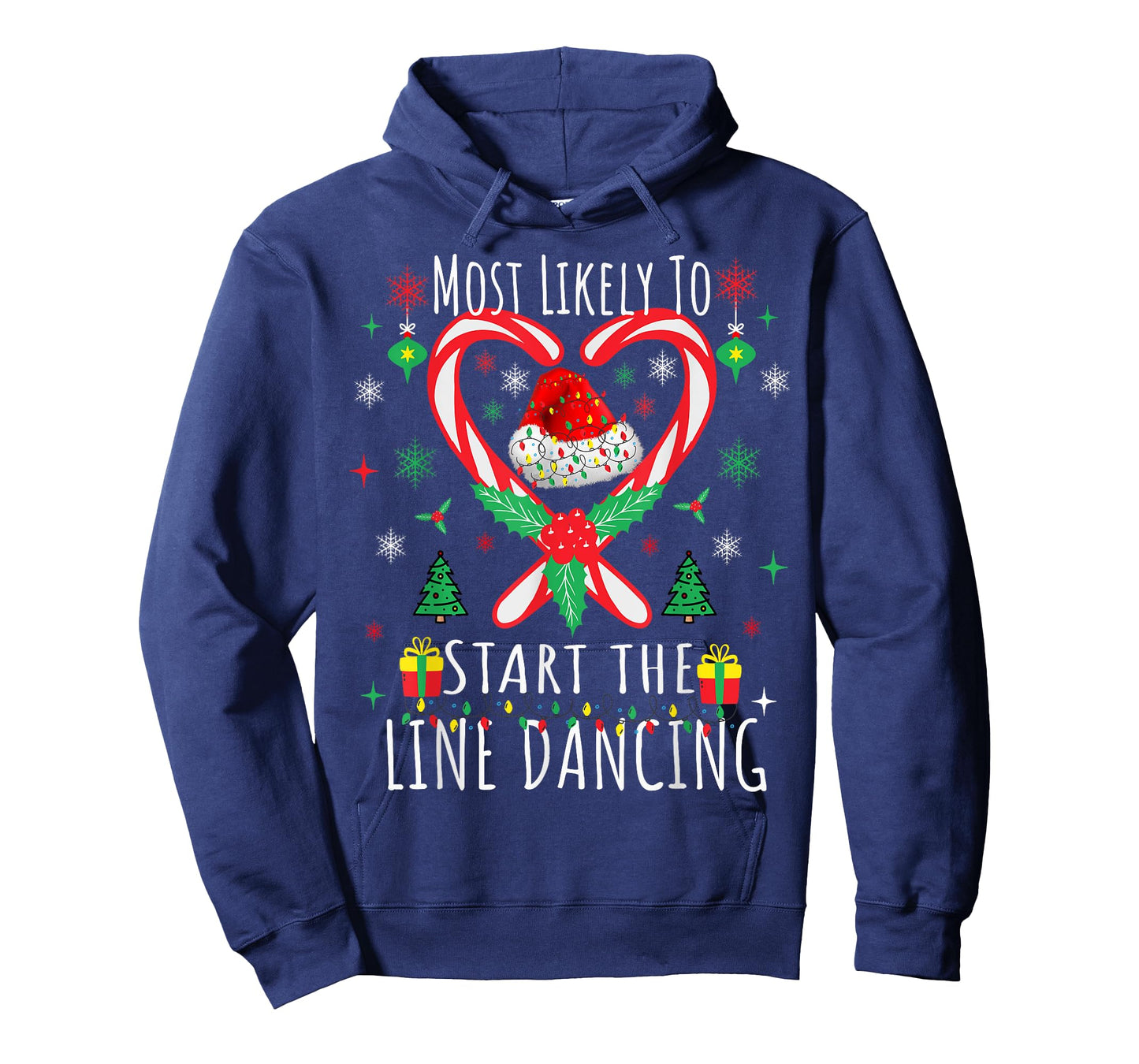 Most Likely To Start The Line Dancing Christmas Holiday T-Shirt