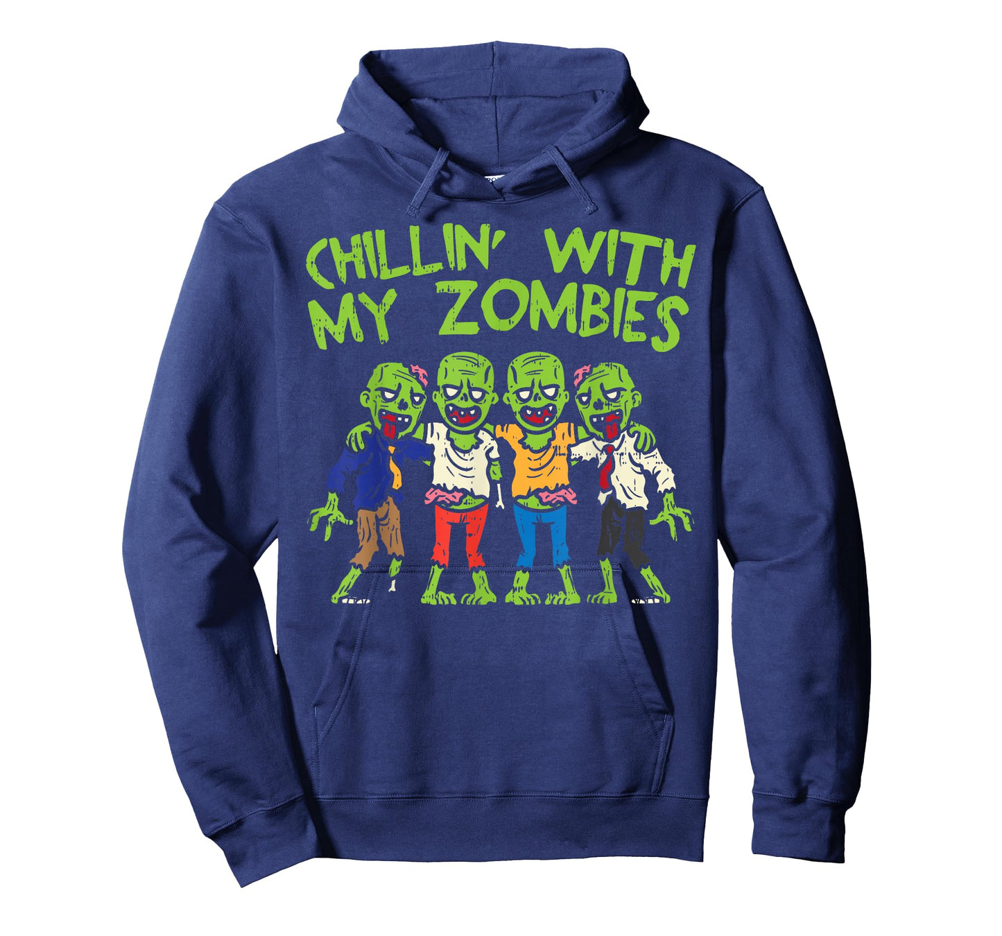 Chillin With My Zombies Funny Halloween Kids Boys Gift T-Shirt