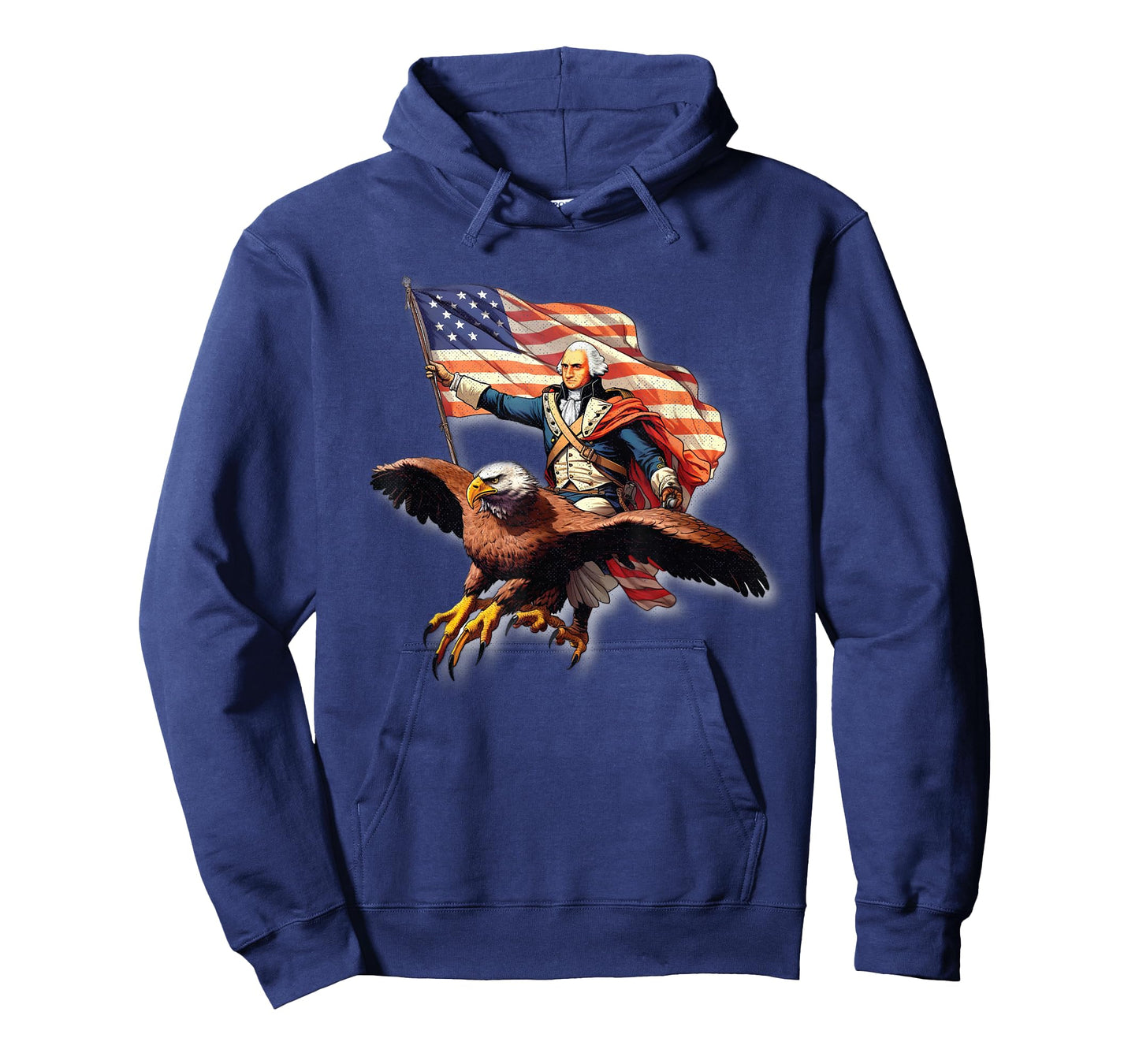 George Washington Riding A Bald Eagle Patriotic Woman Man T-Shirt