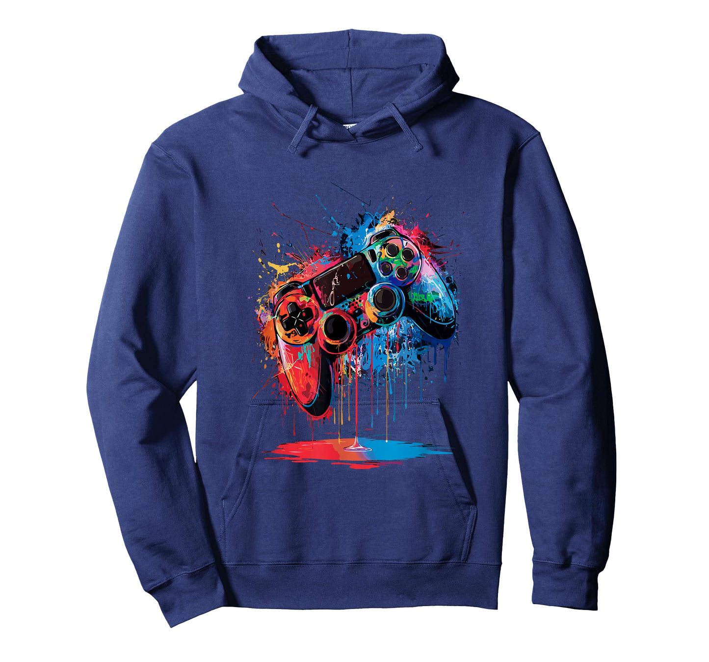 Gamer Video Game Control Pad Paint Dripping Gaming T-Shirt