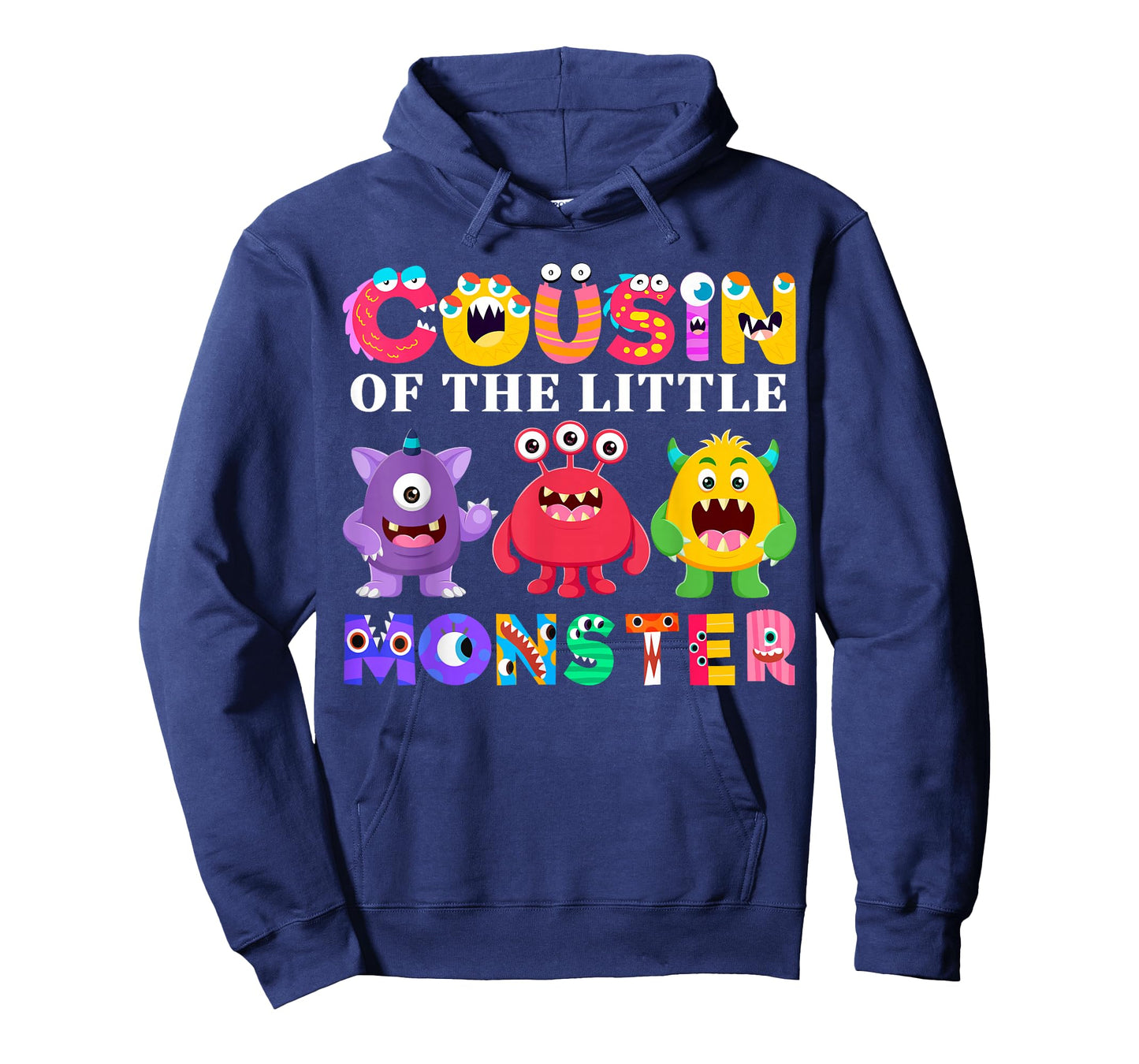 Cousin Of The Little Monster Birthday Party Family Monster T-Shirt