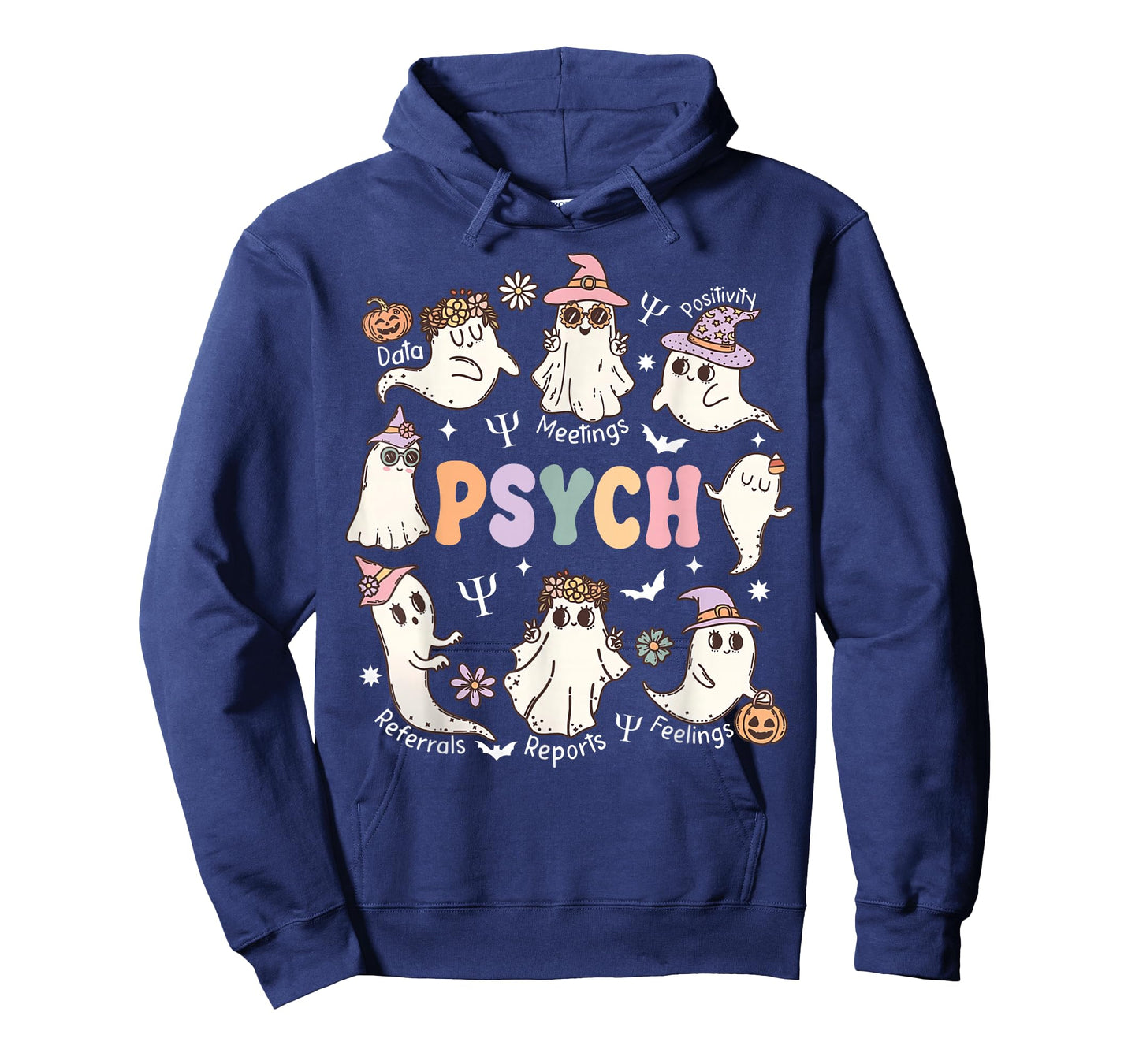 School Psychologist Halloween Spooky Psych Ghost Psychology T-Shirt