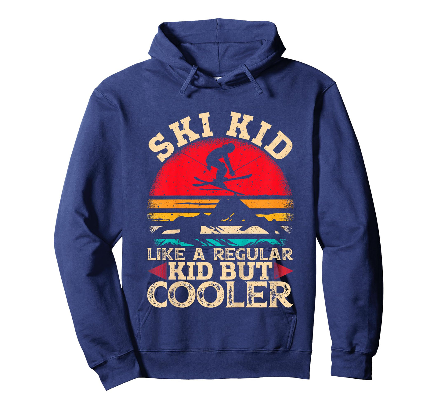 Ski Kid Like A Regular Kid But Cooler Funny Skiing Skier T-Shirt