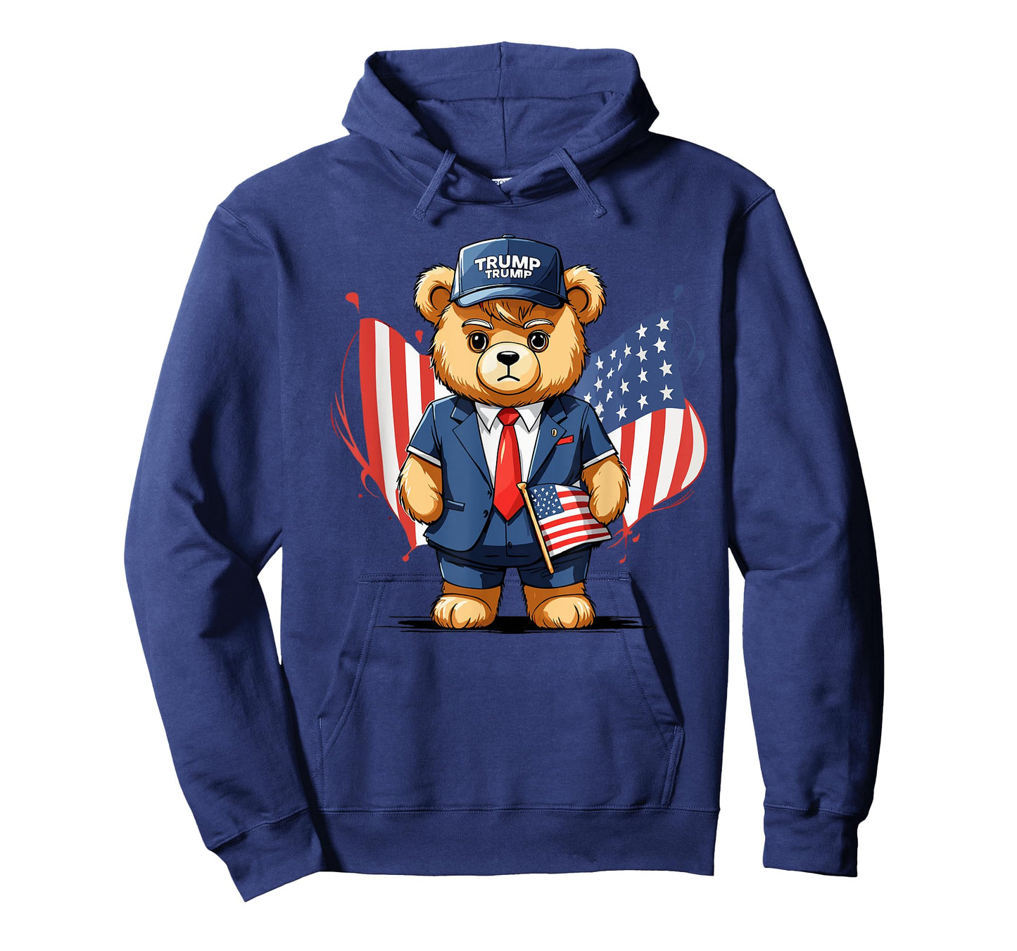 Trump Teddy Bear USA Flag Patriot T-Shirt for Women Men