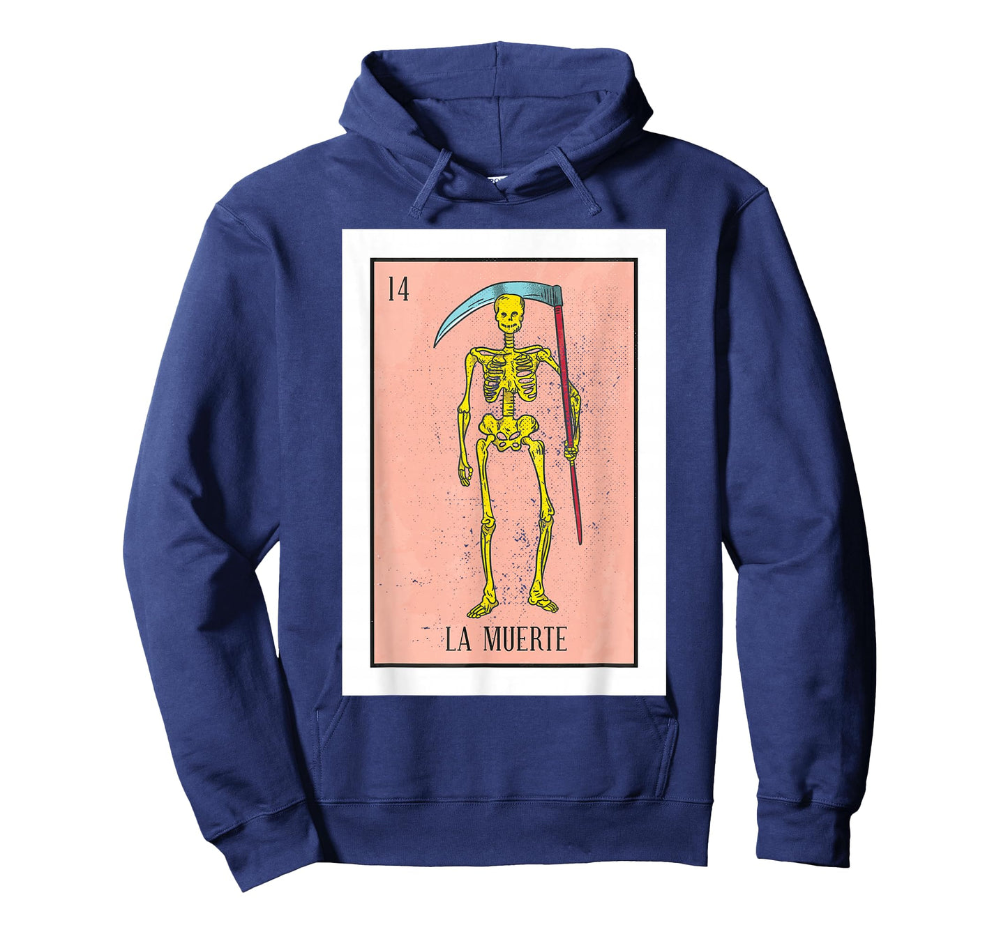 Retro La Muerte Lottery Card The Death Card Mexican Lottery T-Shirt