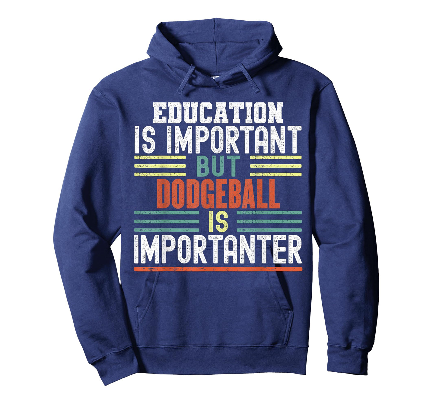 Dodgeball Funny Sayings Sarcastic Humor Gifts Kids Sports Enthusiasts Unisex-Kids Short Sleeve T-Shirt Black Small Education is Important but Dodgeball is Importanter Funny T-Shirt