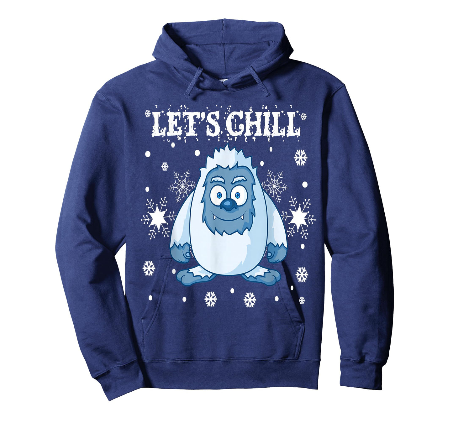 Lets Chill Yeti Bumble Snowman Monster PJ Sweater Snowflakes T-Shirt