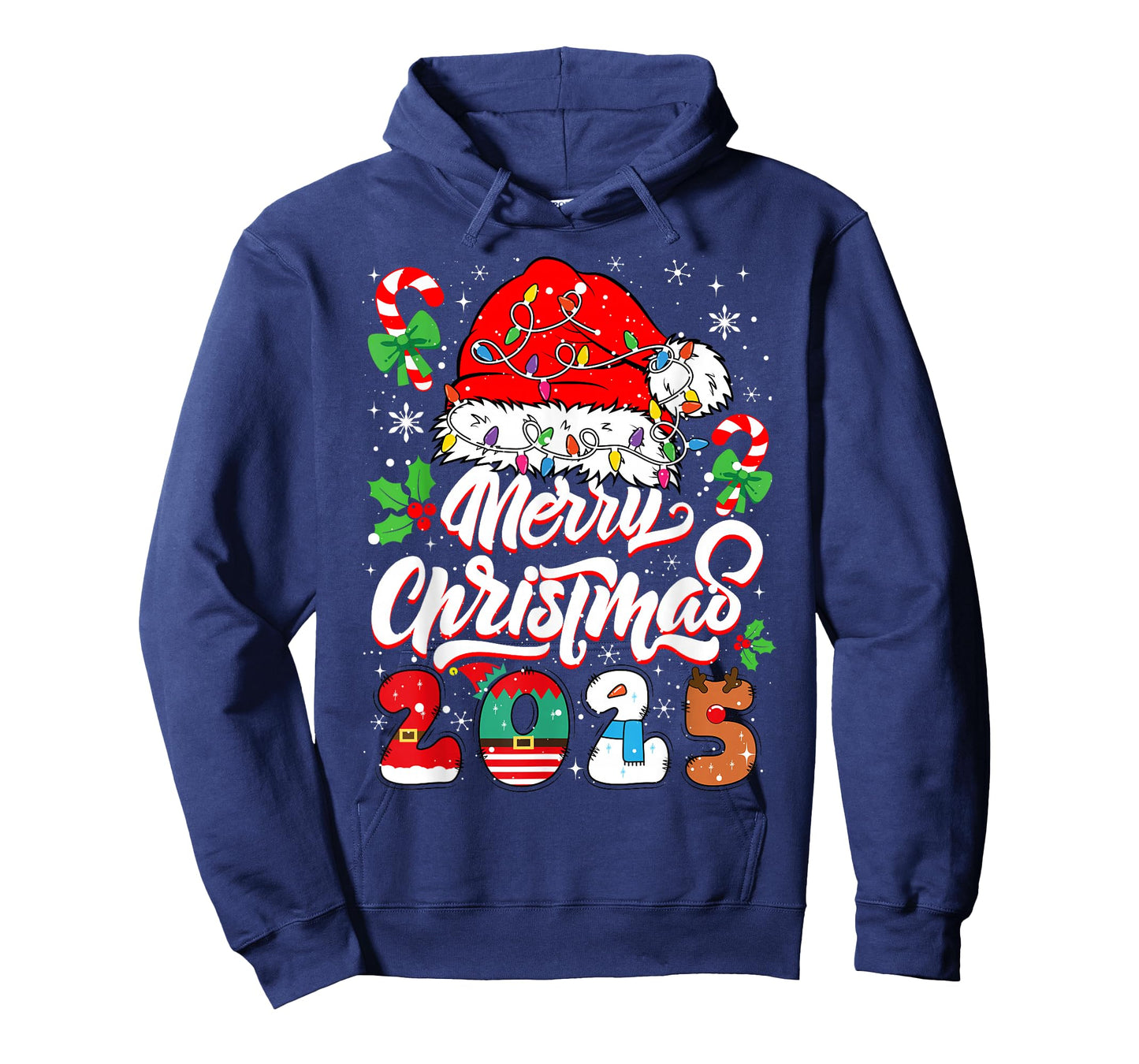 Merry Christmas 2025 Family Matching Pajamas Xmas Men Women T-Shirt