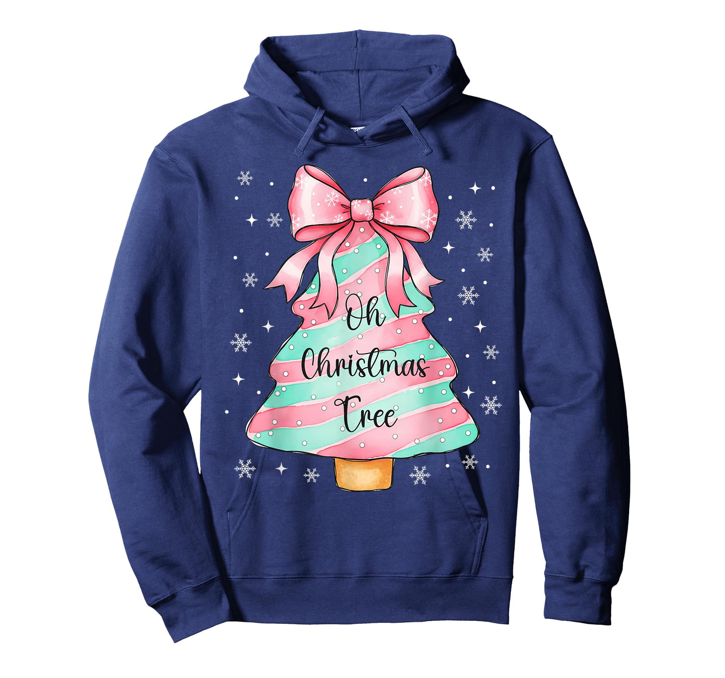 Cute Christmas Tree Cake Shirt Lovers Xmas Women Girls T-Shirt