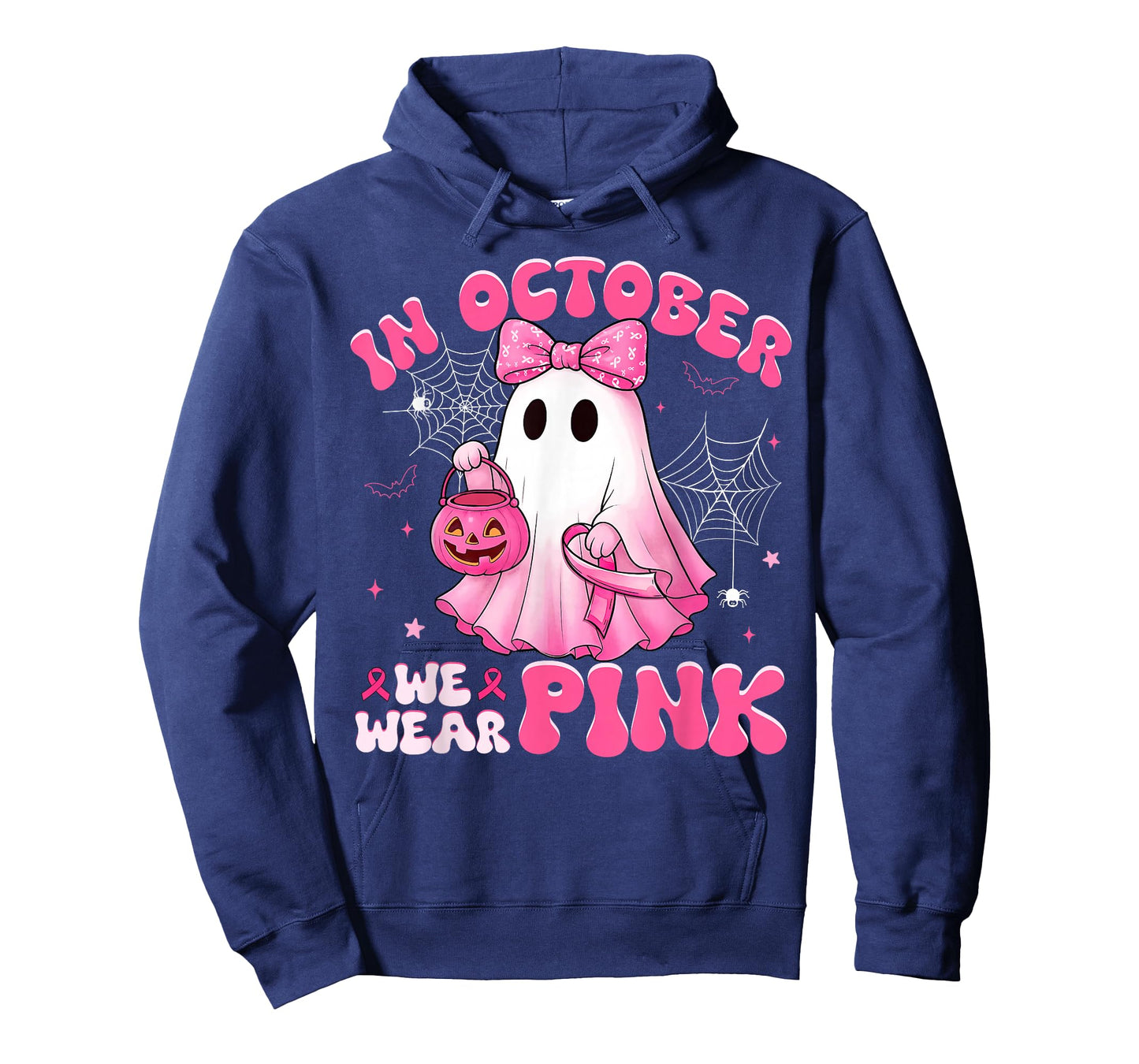 Halloween in October We Wear Pink Breast Cancer Awareness T-Shirt