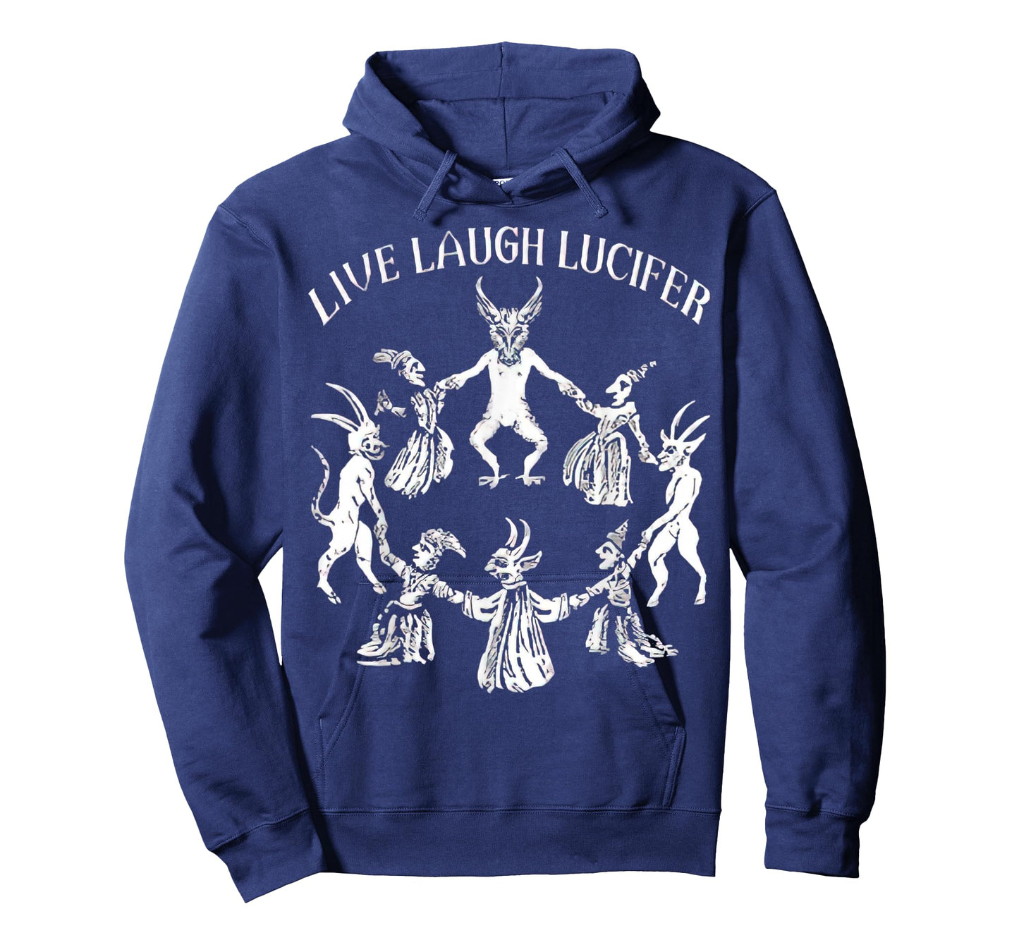 LIVE LAUGH LUCIFER Horror Satan Satanic Demonc Devil Goat T-Shirt