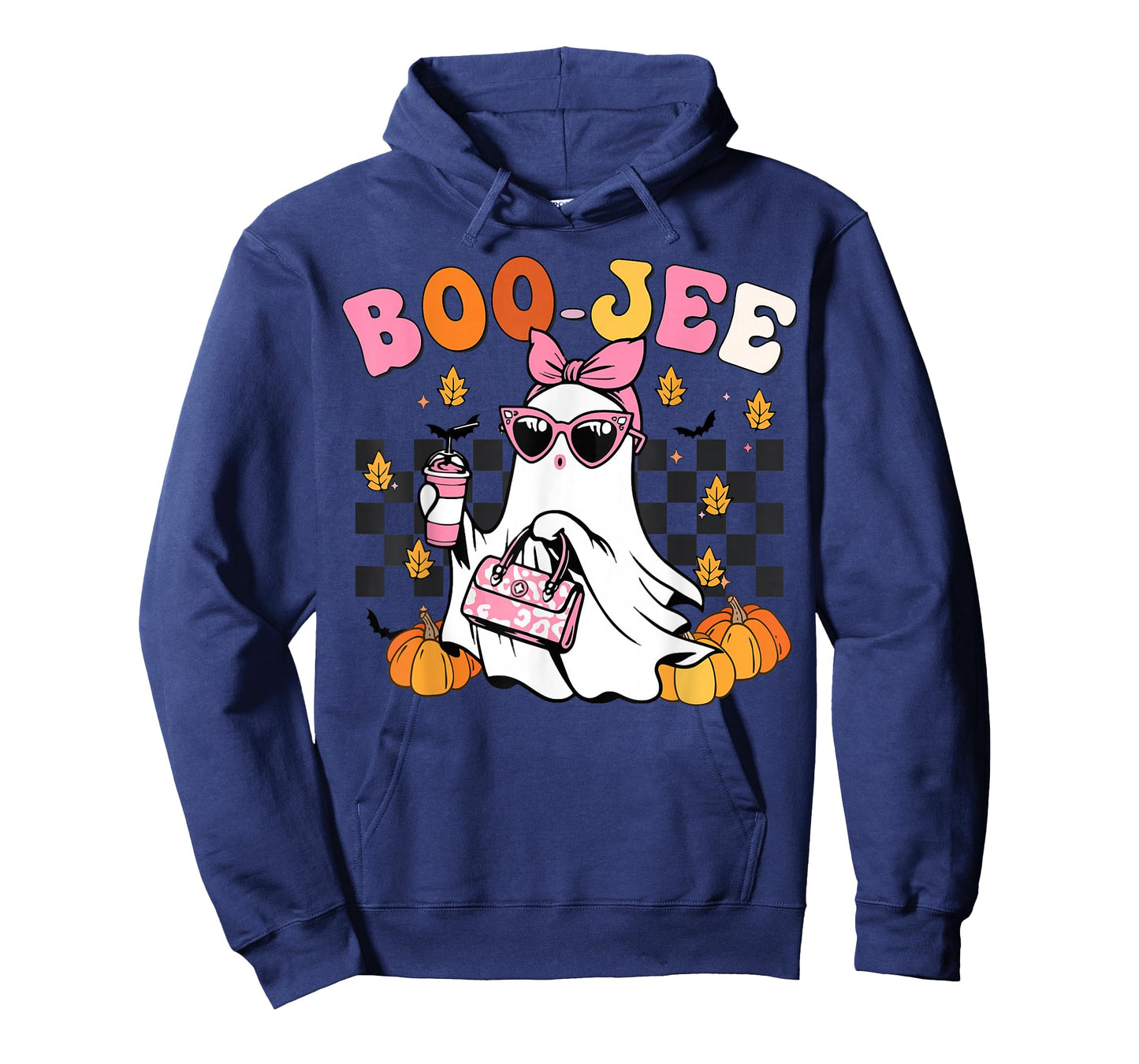 Funny Boo-Jee Ghost Halloween Women Girl Toddler Cute Groovy T-Shirt