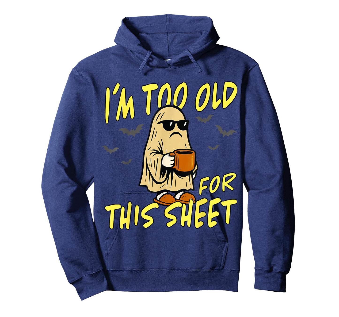 Vintage I'm Too Old for This Sheet Halloween Ghost Funny T-Shirt