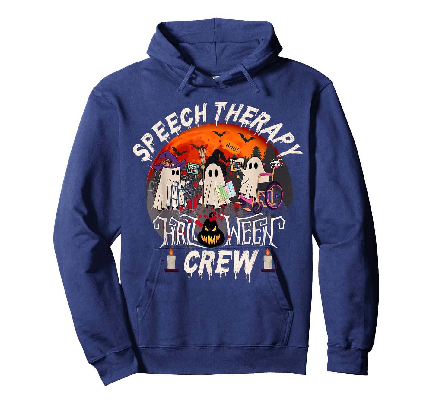 Speech Therapist Halloween Shirt Speech Therapy Boo Crew T-Shirt