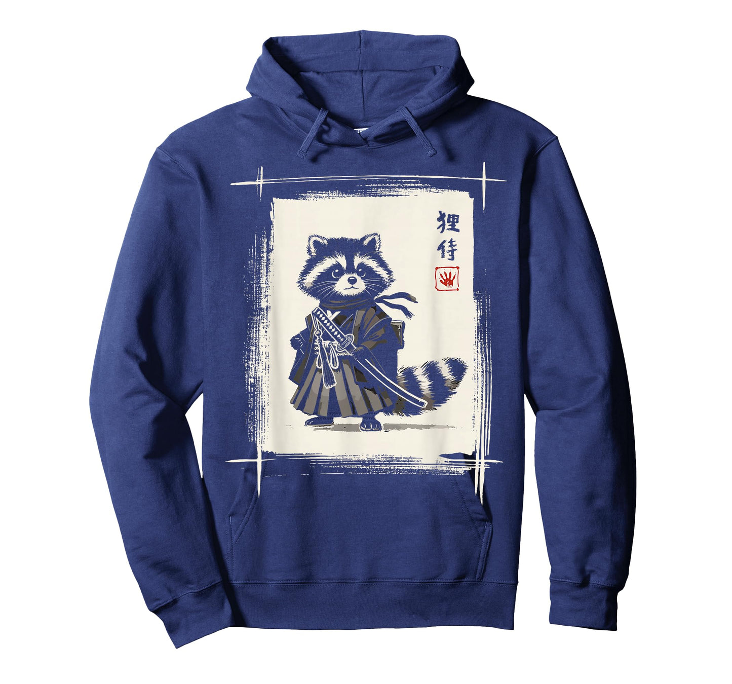 Samurai Raccoon Japanese Art Sumi-e Kawaii Funny Raccoon T-Shirt