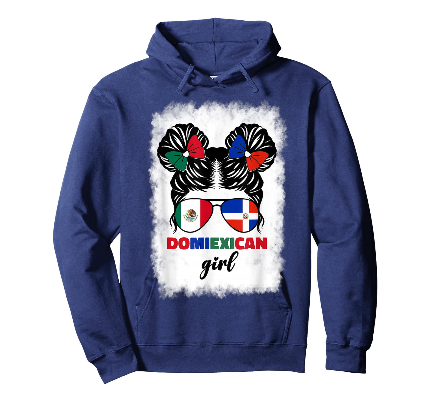 Half Mexican and Dominican Mexico Dominicana Flag Girl Kids T-Shirt