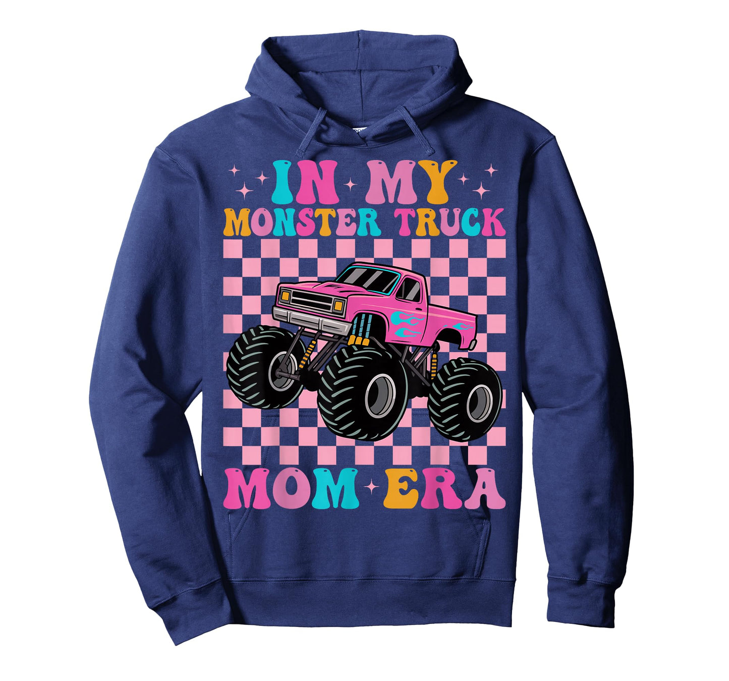 Groovy In My Monster Truck Mom Era Monster Truck Mama T-Shirt