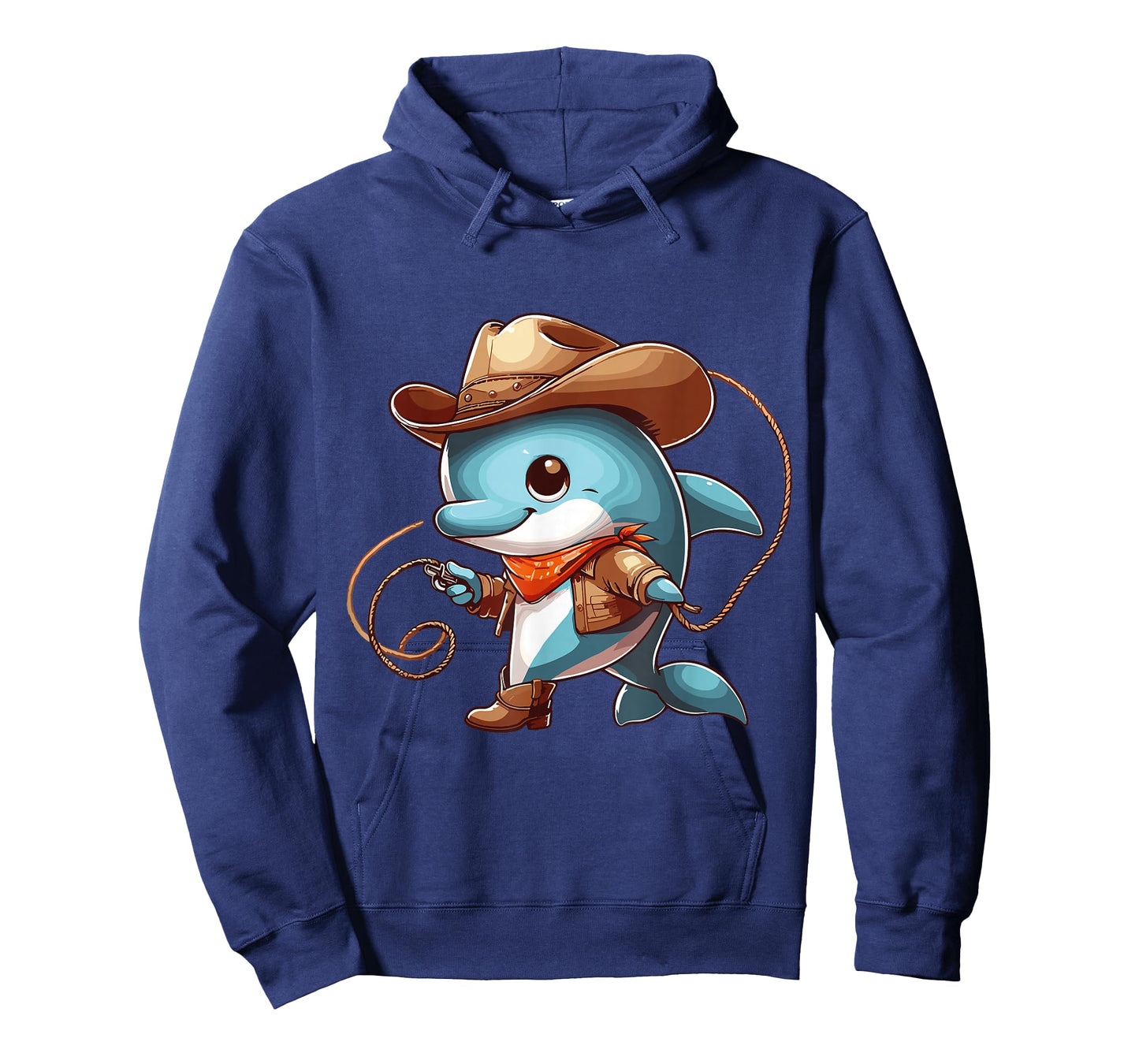 Western Rodeo Cowboy Outfit Hat Dolphin Texas Animals T-Shirt