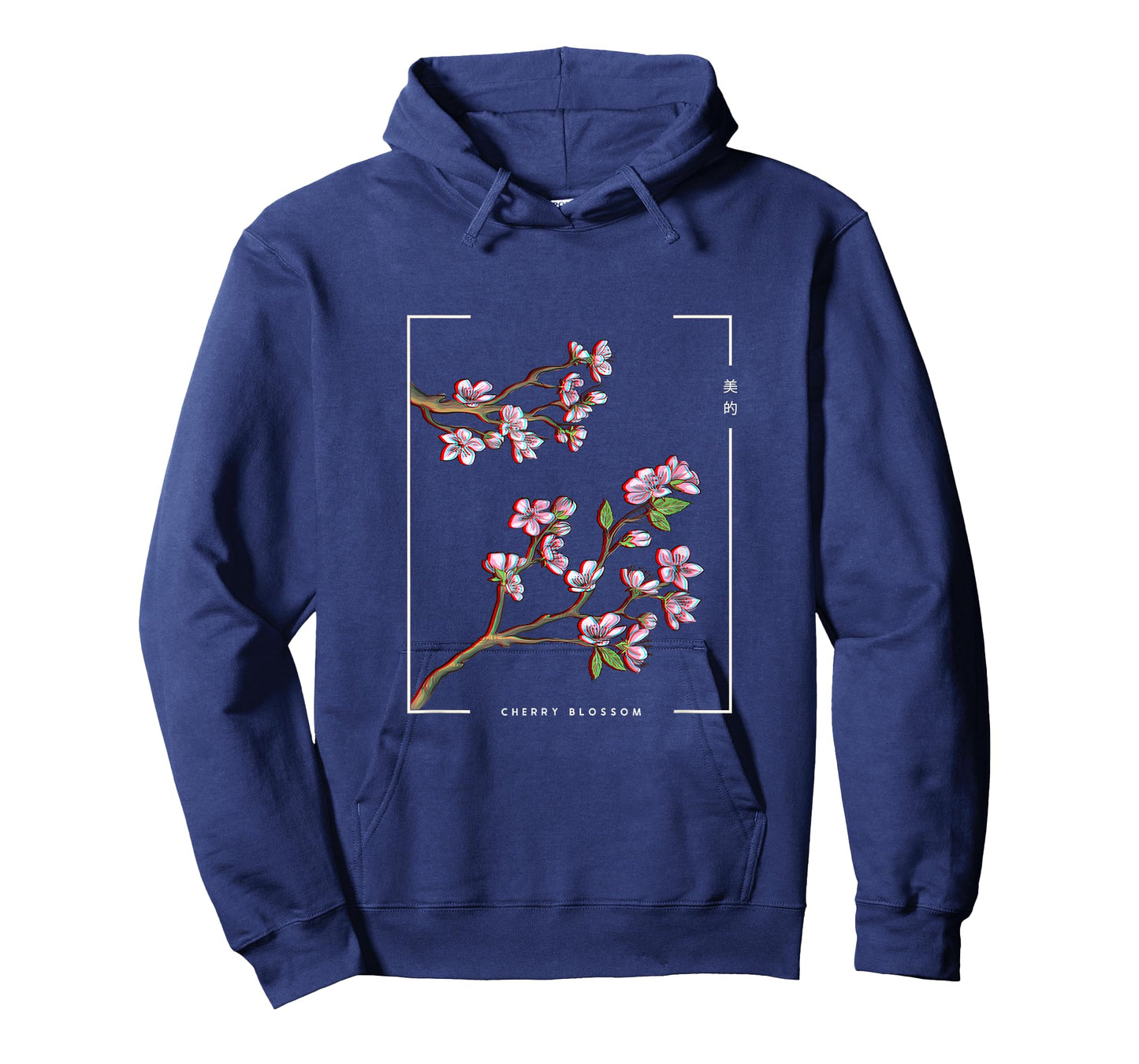 Japanese Aesthetic Vaporwave Cherry Blossom Glitch Anime T-Shirt Small