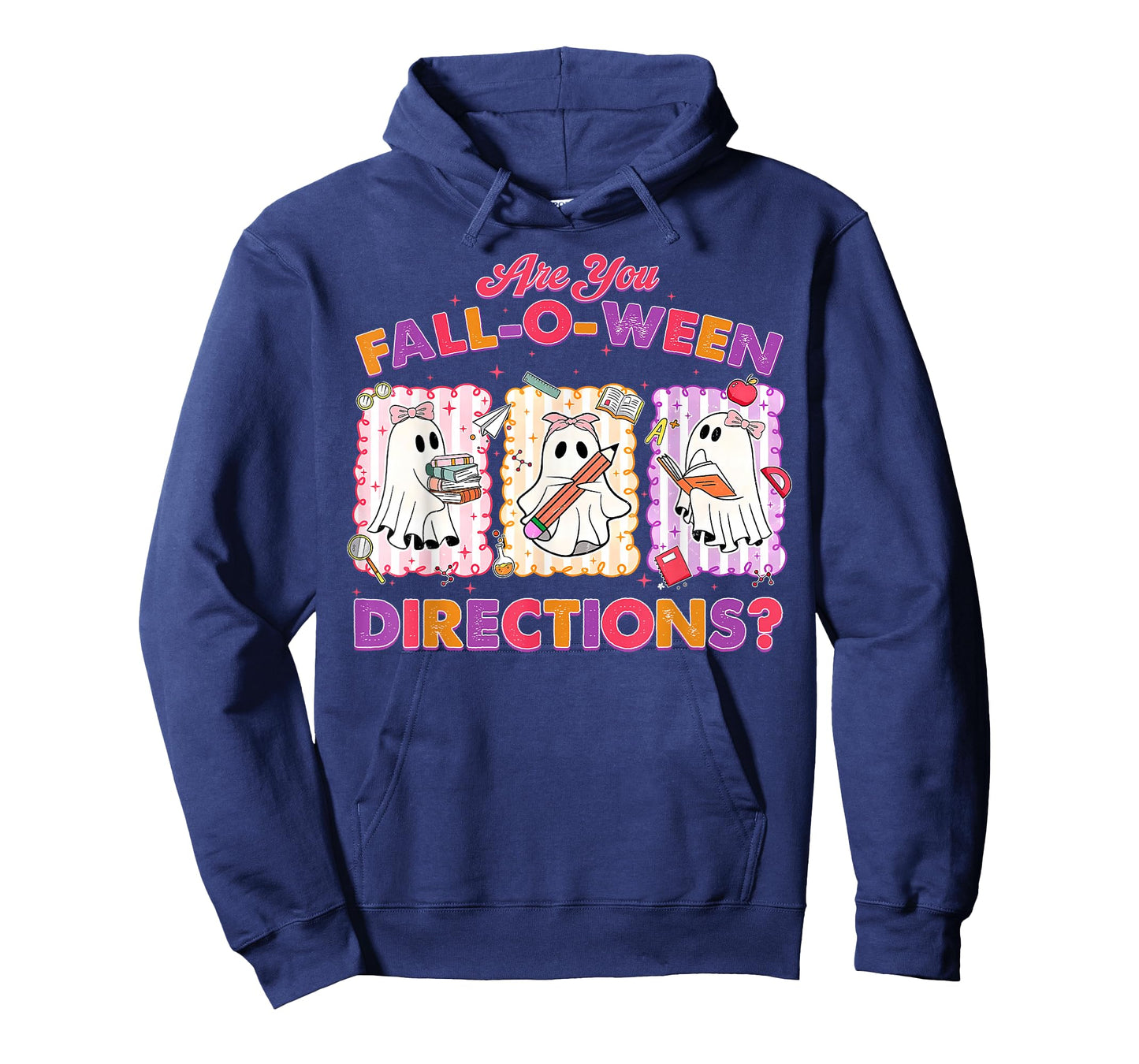 are You Fall-O-Ween Directions Halloween Teacher Ghost T-Shirt