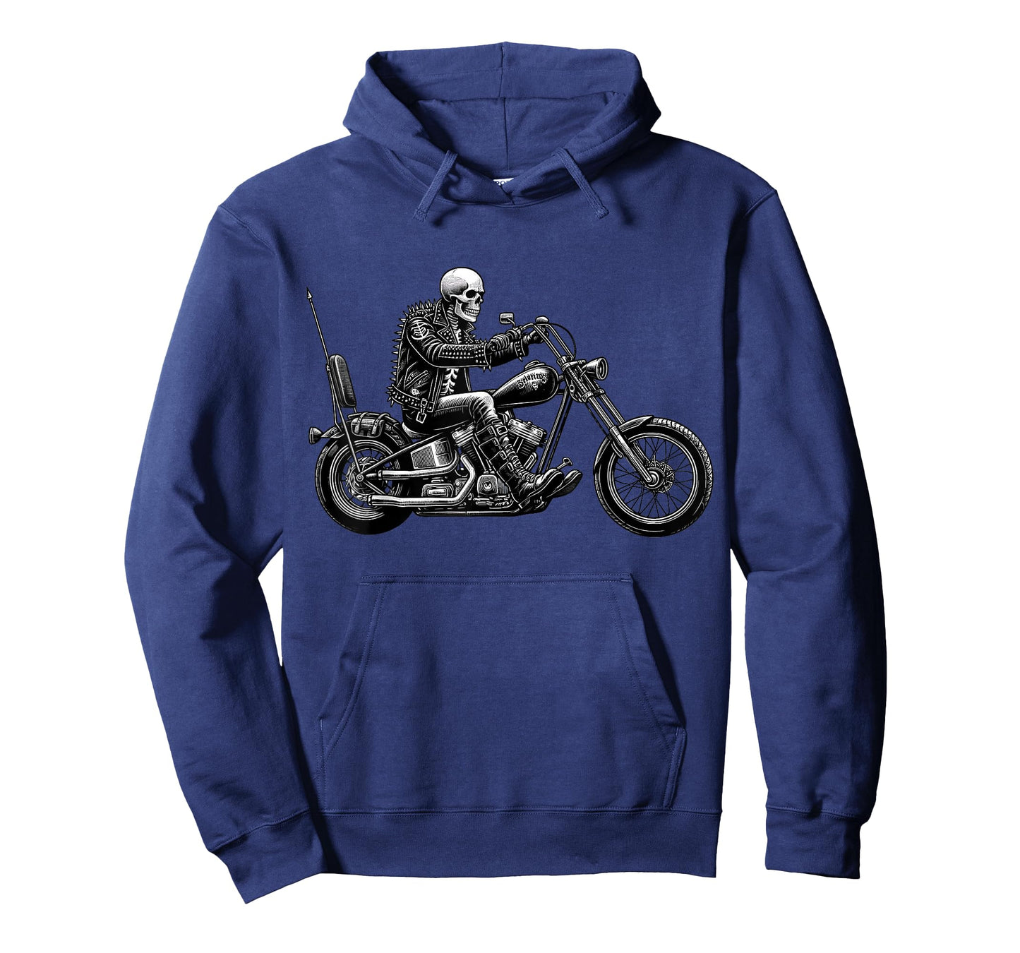 Rebel Rider Skeleton Chopper Bike Motorcycle Ghost Biker T-Shirt