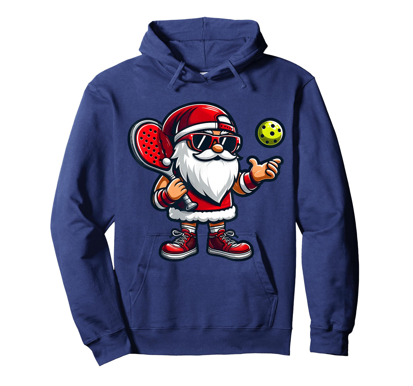 Christmas Santa Playing Pickleball Pajama Toddler Boys Kids T-Shirt