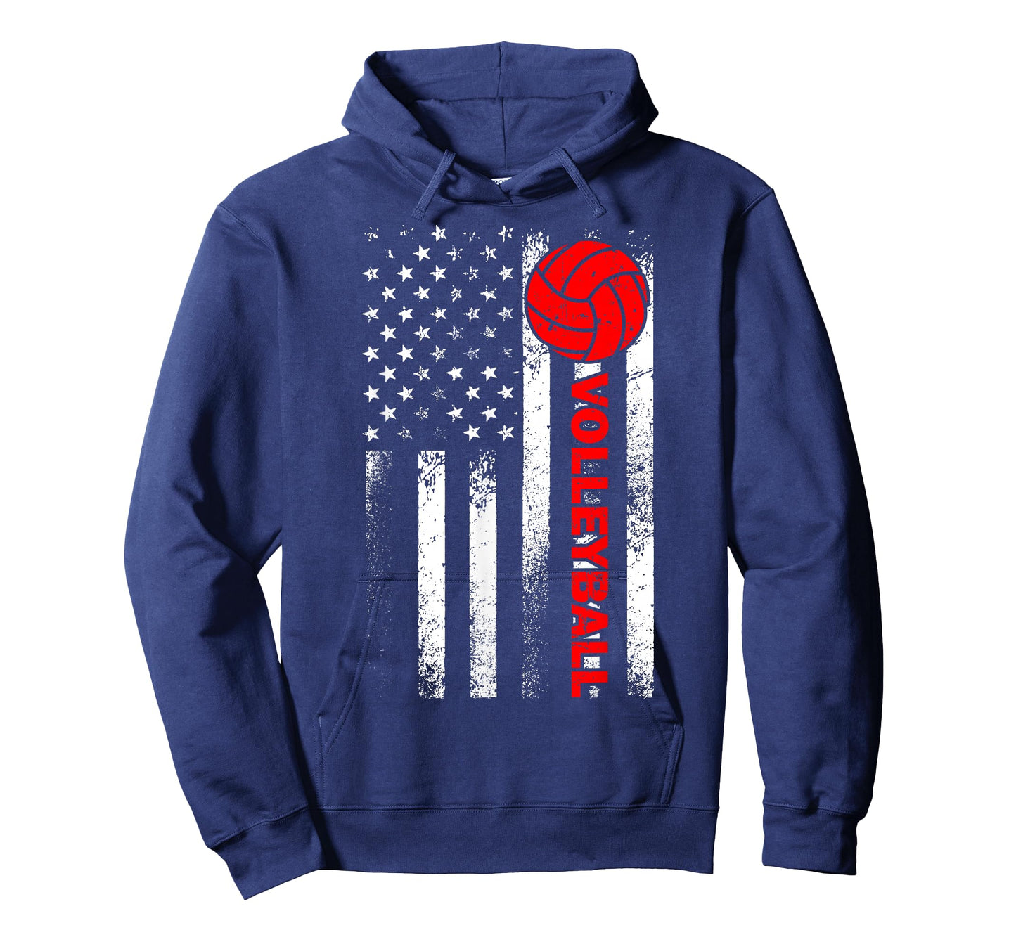 Funny Volleyball Design For Men Women USA Patriotic Athlete T-Shirt
