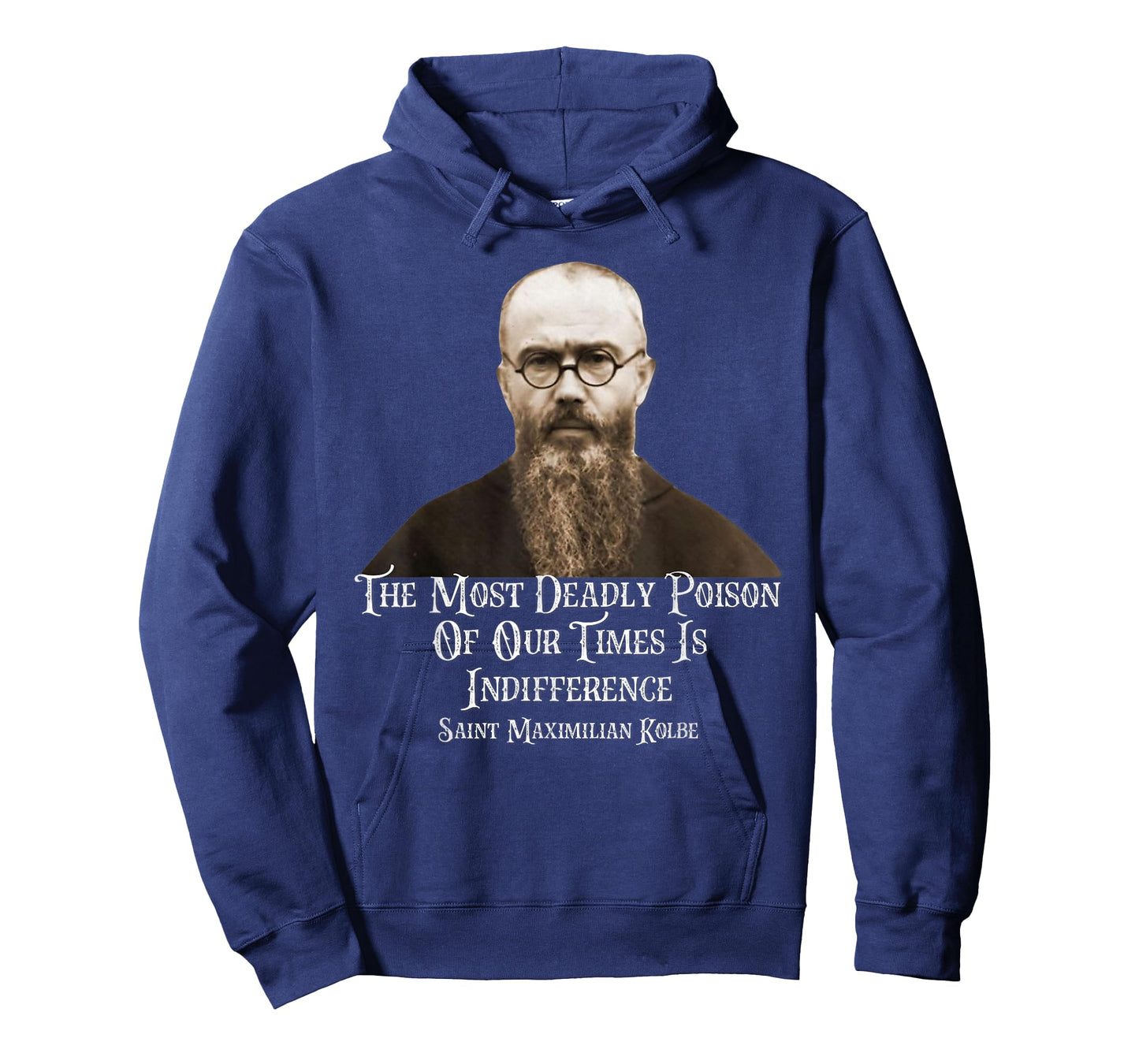 Catholic St. Maximilian Kolbe Quote T-Shirt, Small, Black