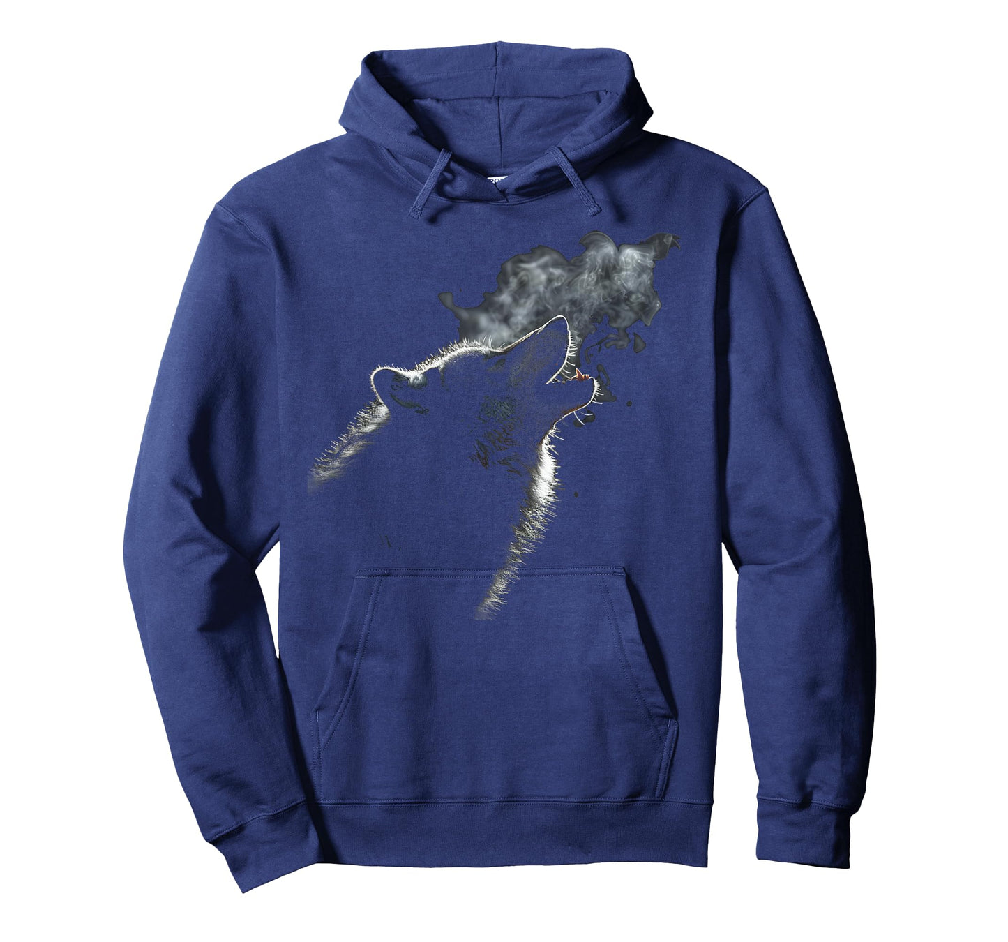Alpha Wolf Howling to Moon Dark Fantasy Graphic Wolf Lovers T-Shirt