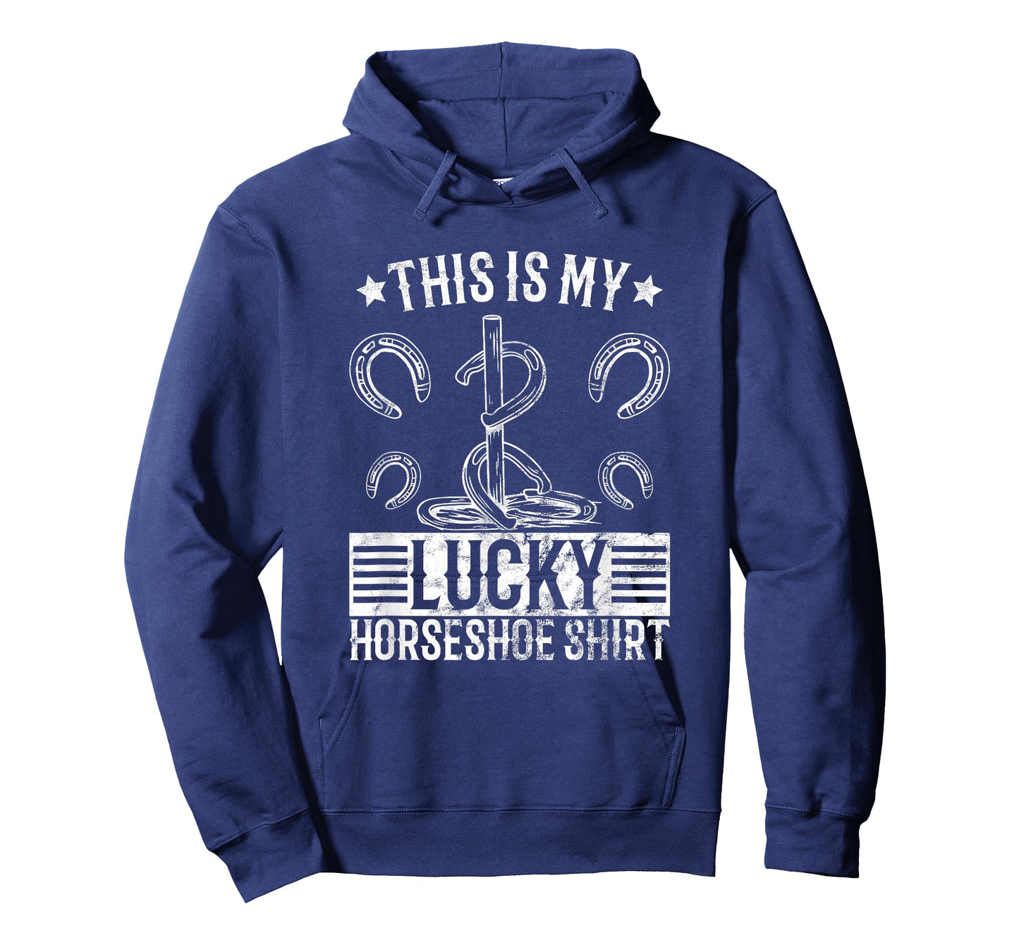 Horseshoe pitching lucky shirt horseshoe throwing design T-Shirt