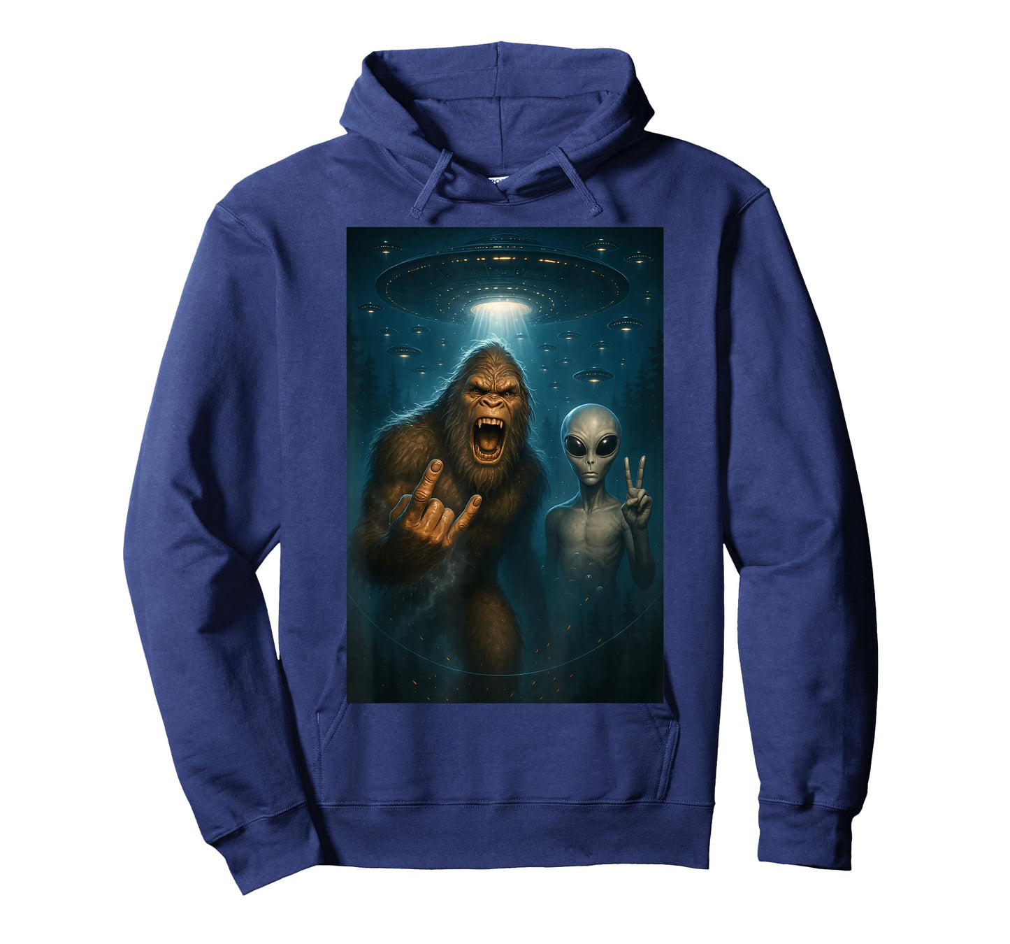 Bigfoot Alien UFO T-Shirt
