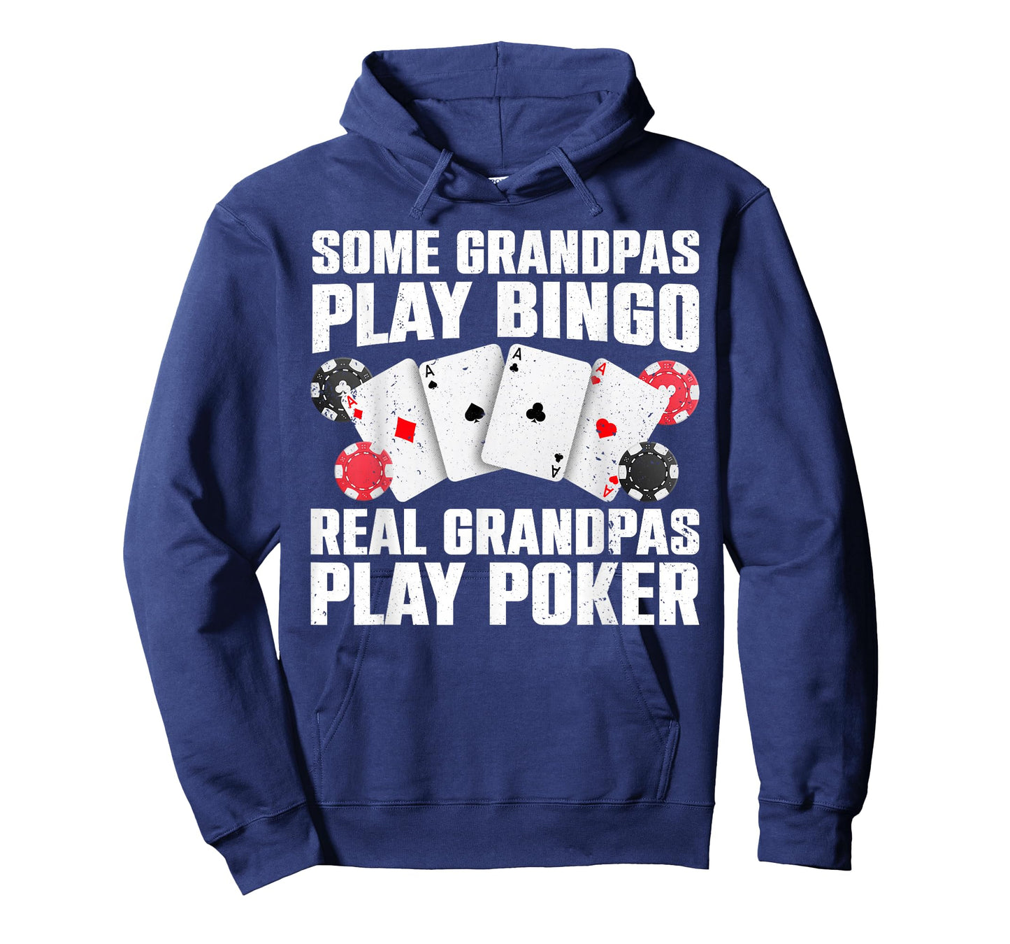 Cool Poker Lover Art For Grandpa Men Casino Card Gambling T-Shirt