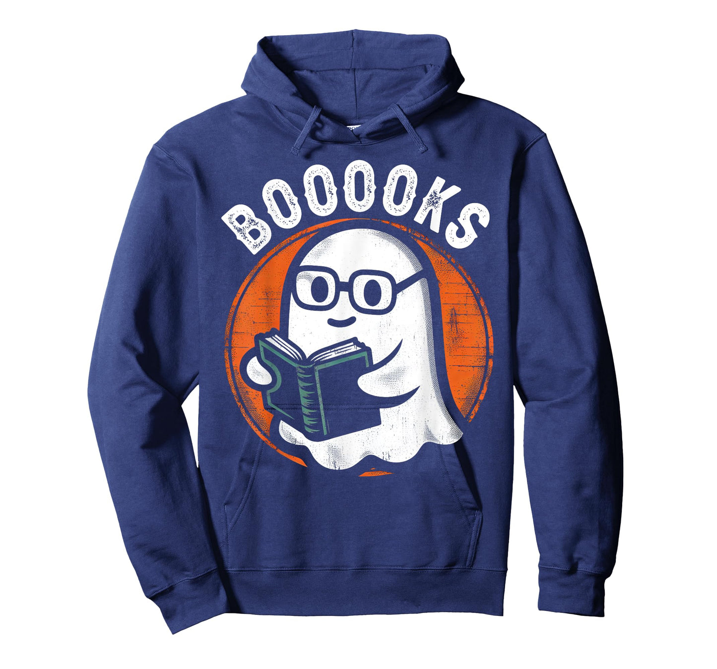 Cute Ghost Book Reading Books Lover Retro Halloween Teacher T-Shirt