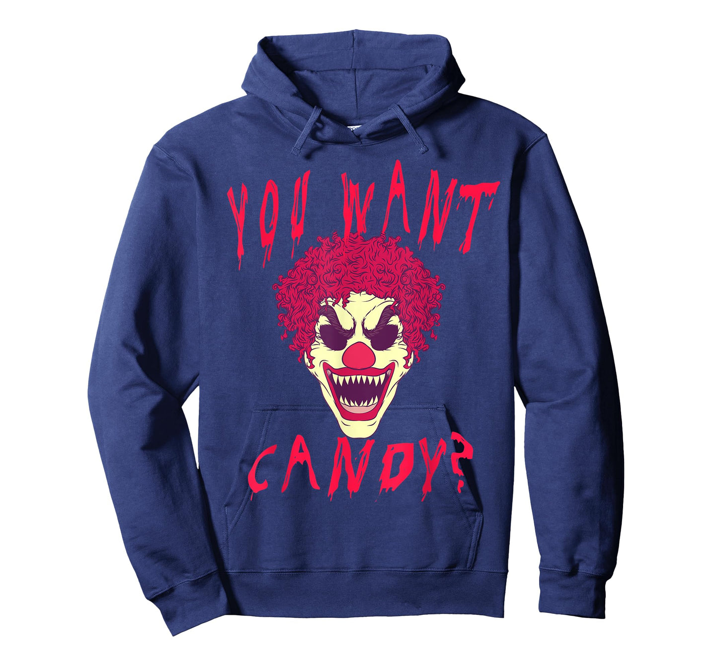 You Want Candy? Scary Clown Face Halloween Costume T-Shirt