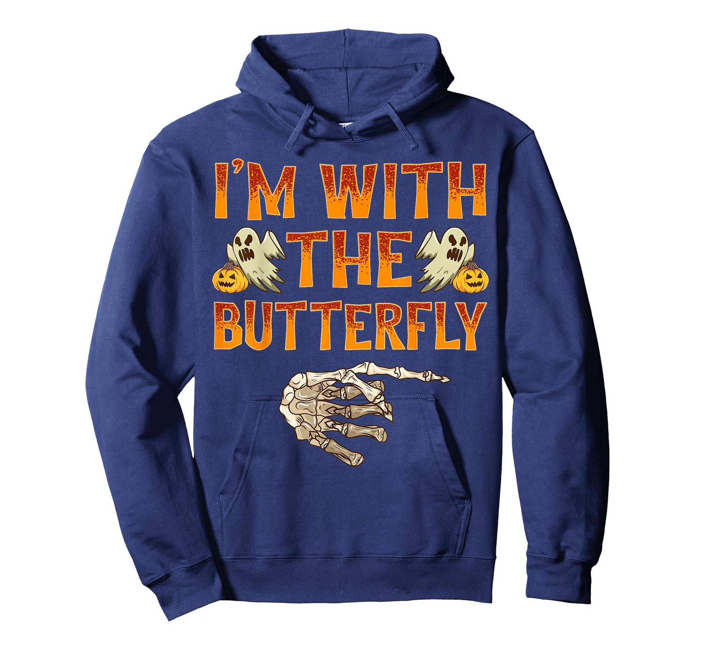 I'm With The Butterfly Costume Funny Halloween Couple T-Shirt