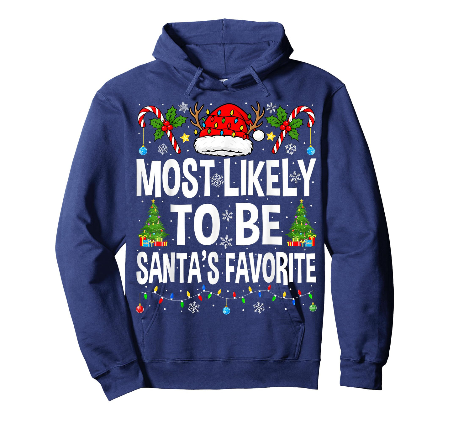 Most Likely to Be Santa's Favorite Family Matching Christmas T-Shirt
