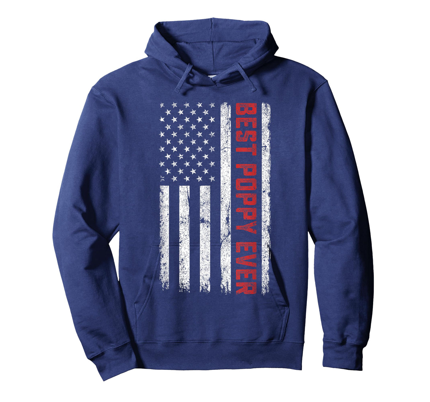 USA American Flag Best Poppy Ever Retro Fathers Day T-Shirt