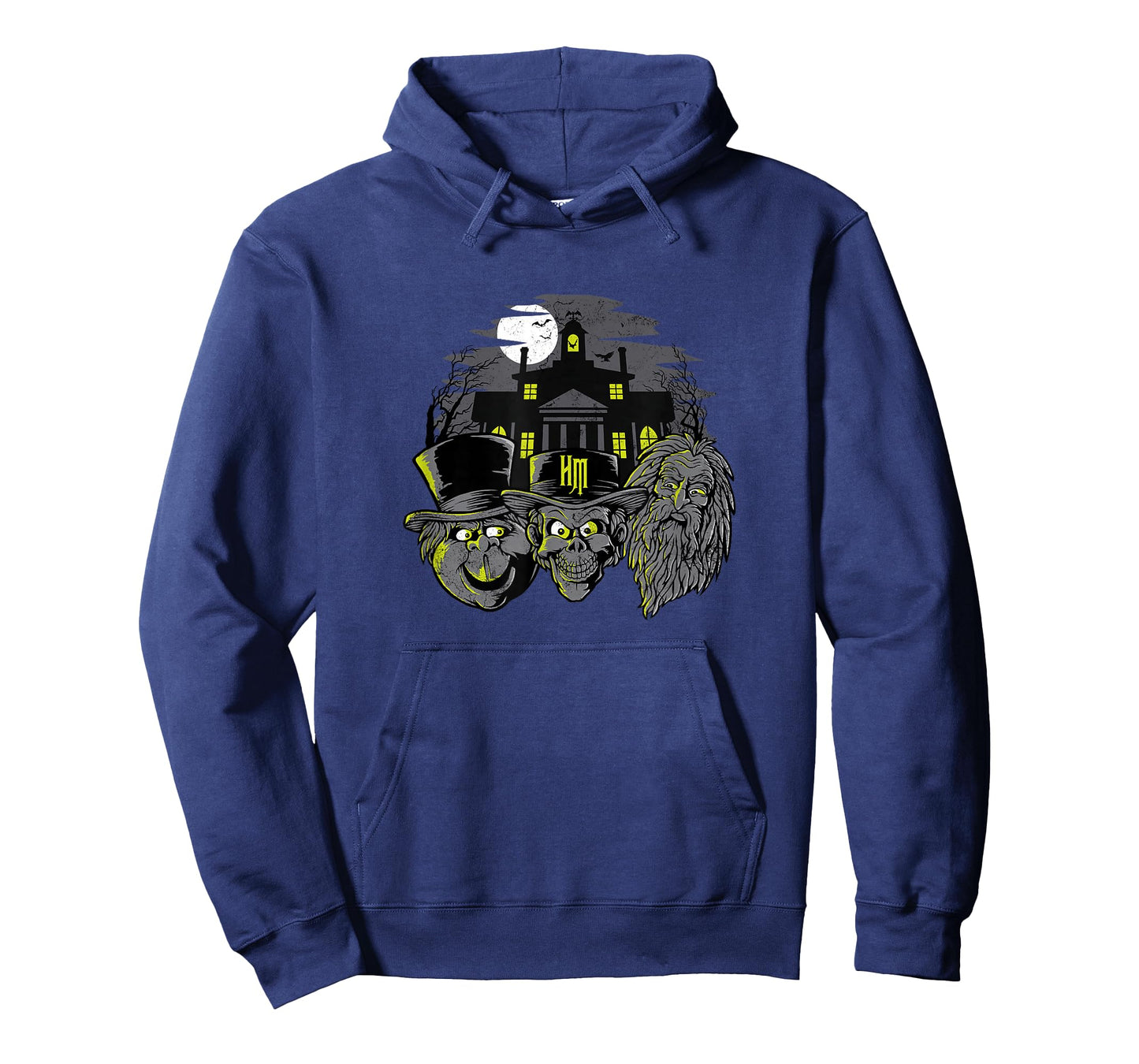 The Haunted Mansion Three Hitchhiking Ghosts Heads Retro T-Shirt
